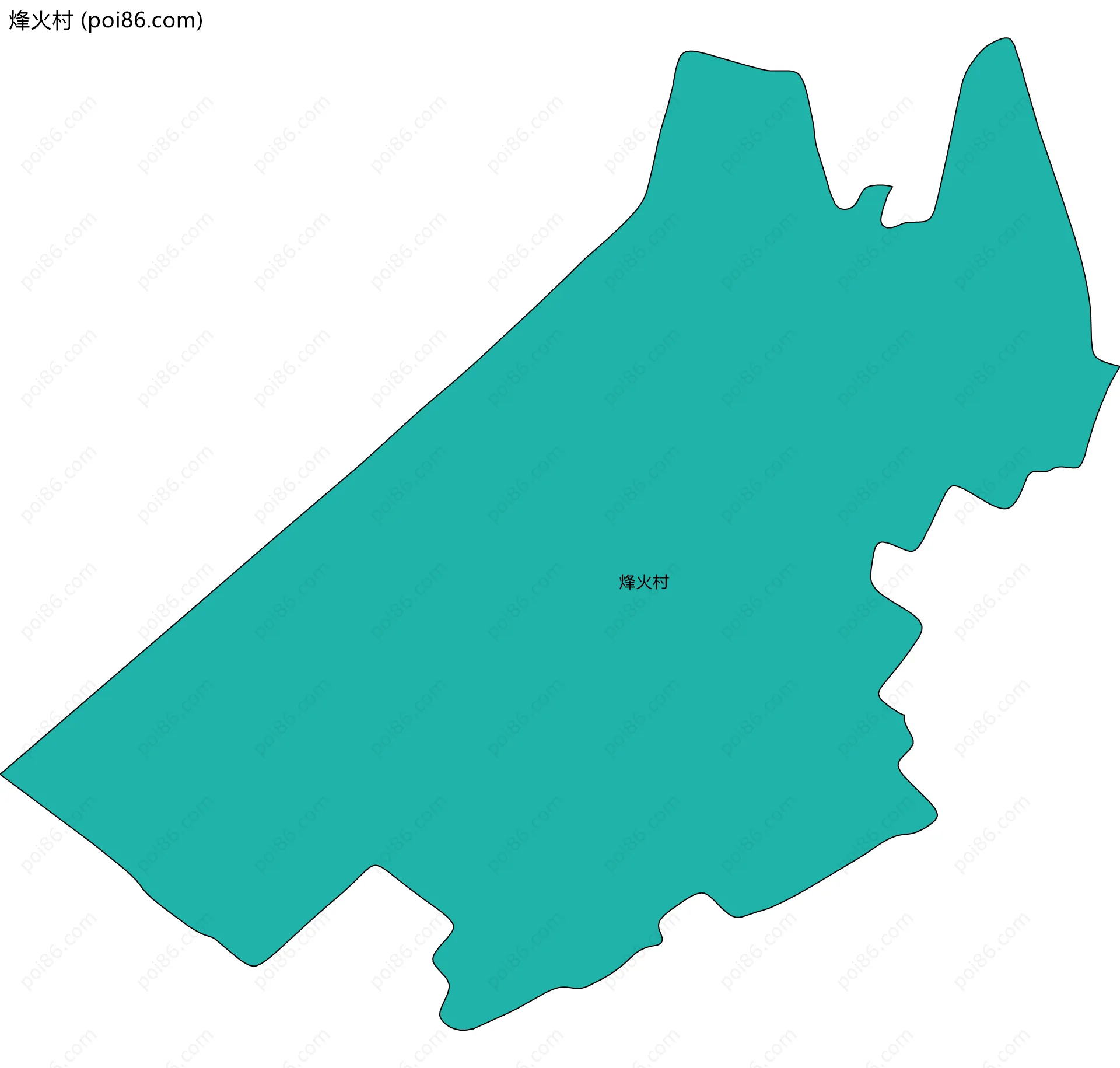 烽火村边界地图