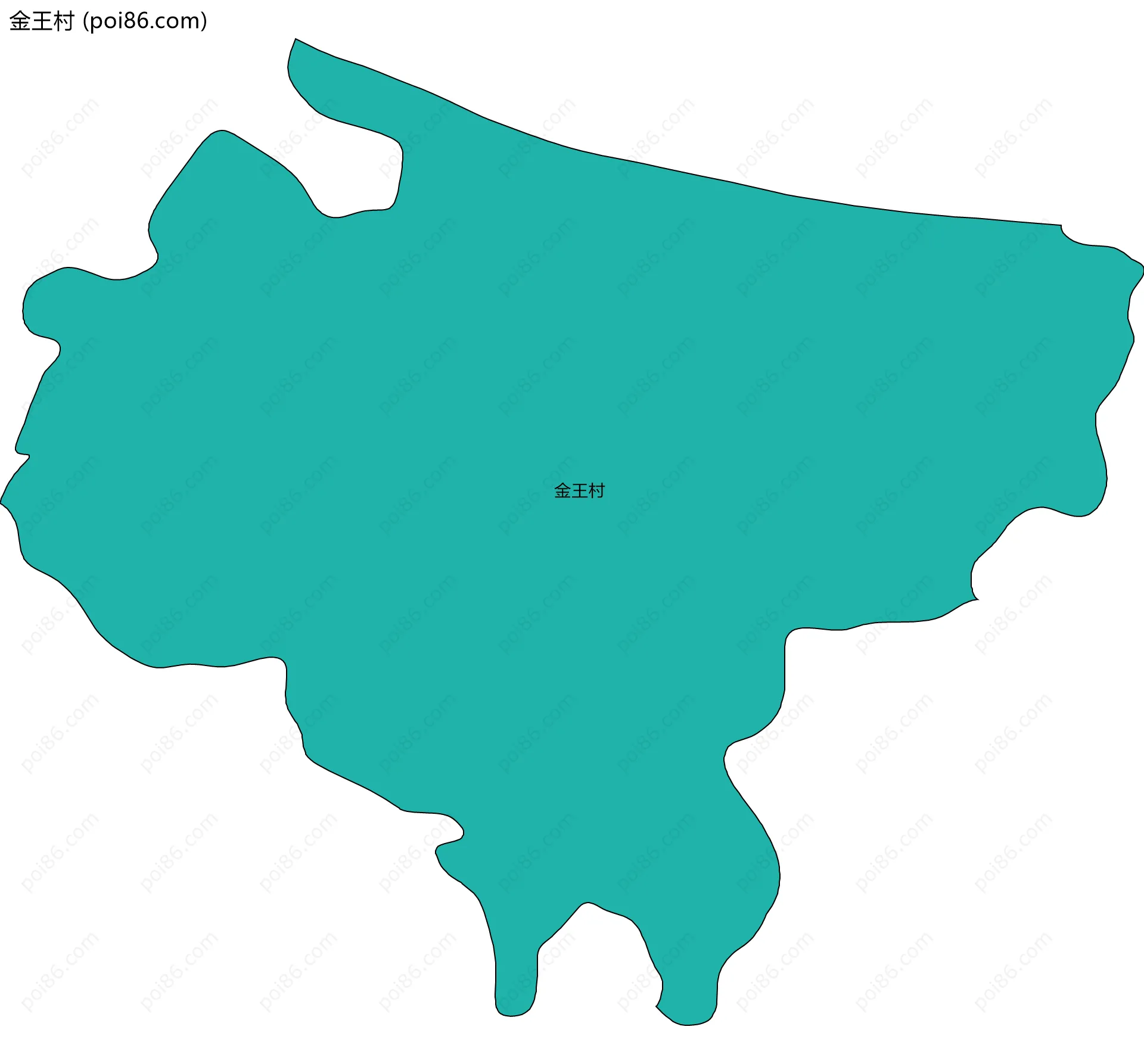 金王村边界地图