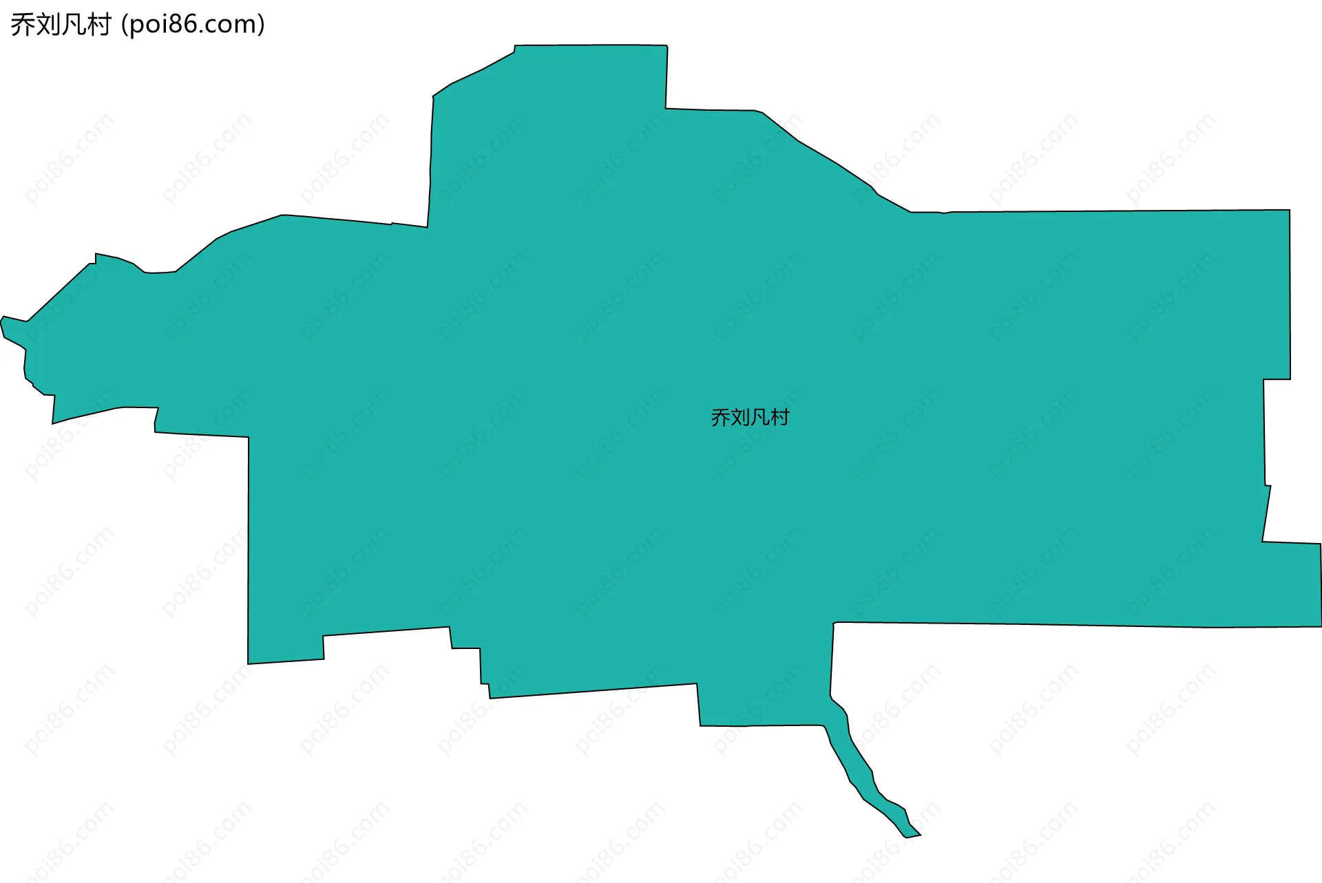乔刘凡村边界地图