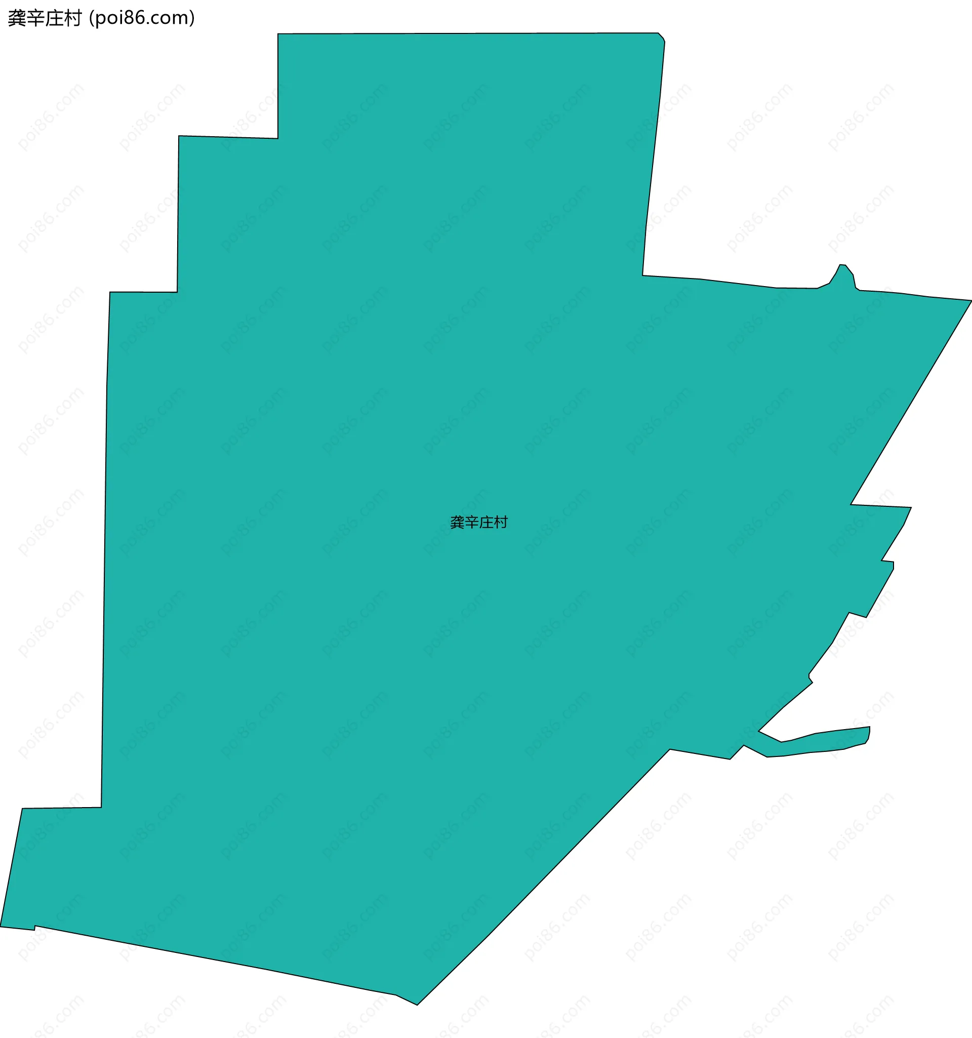 龚辛庄村边界地图