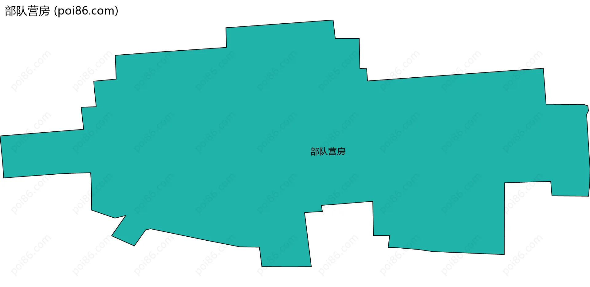 部队营房边界地图