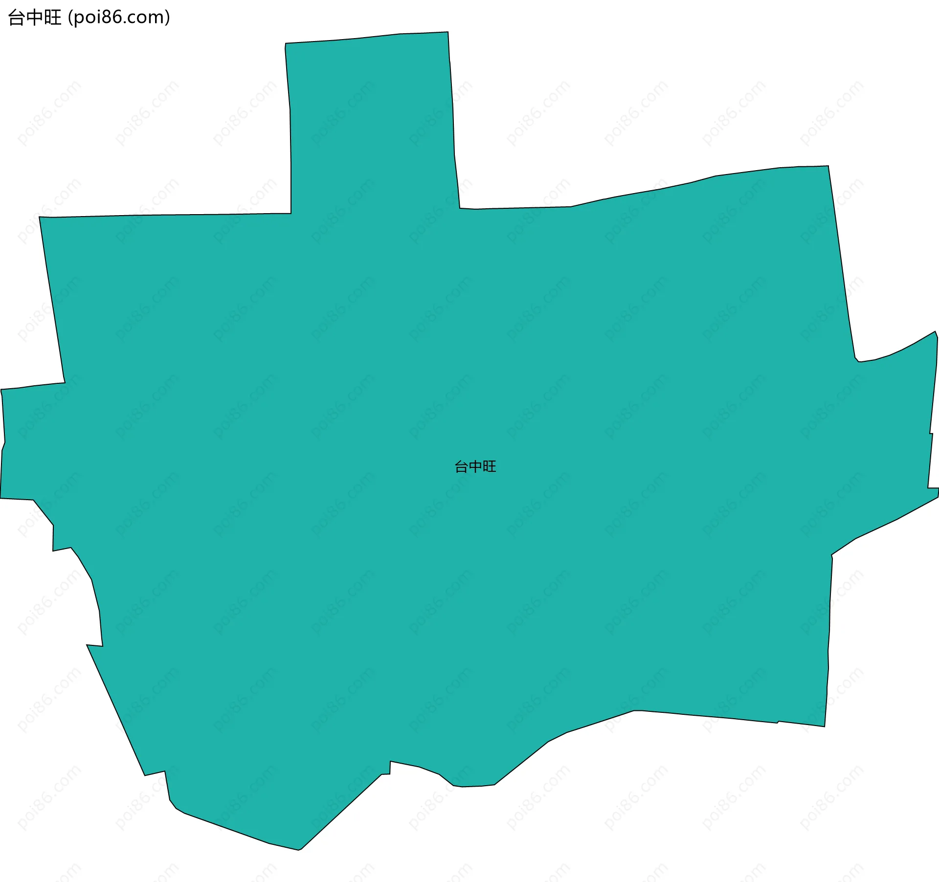 台中旺边界地图