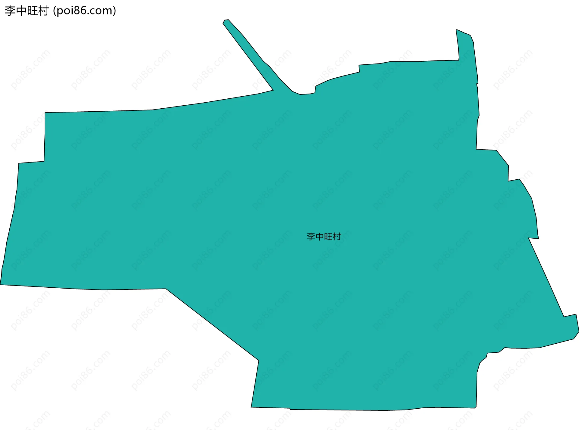 李中旺村边界地图