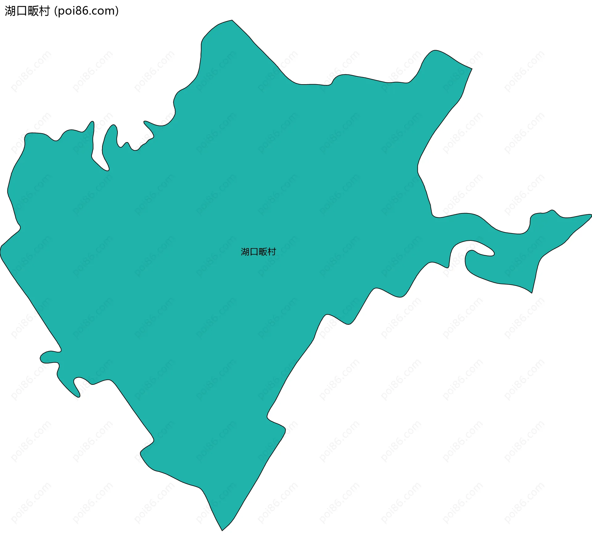 湖口畈村边界地图