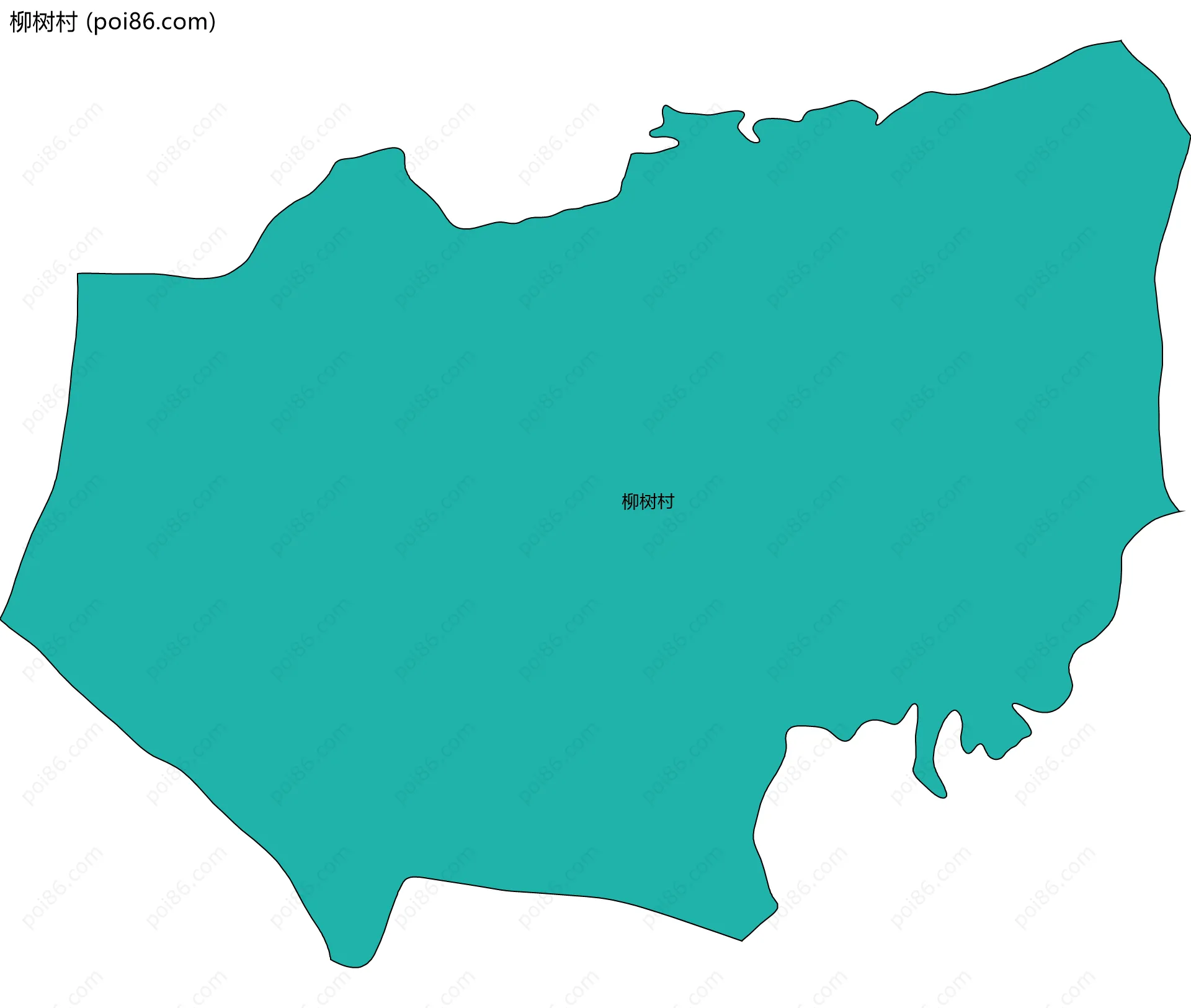 柳树村边界地图