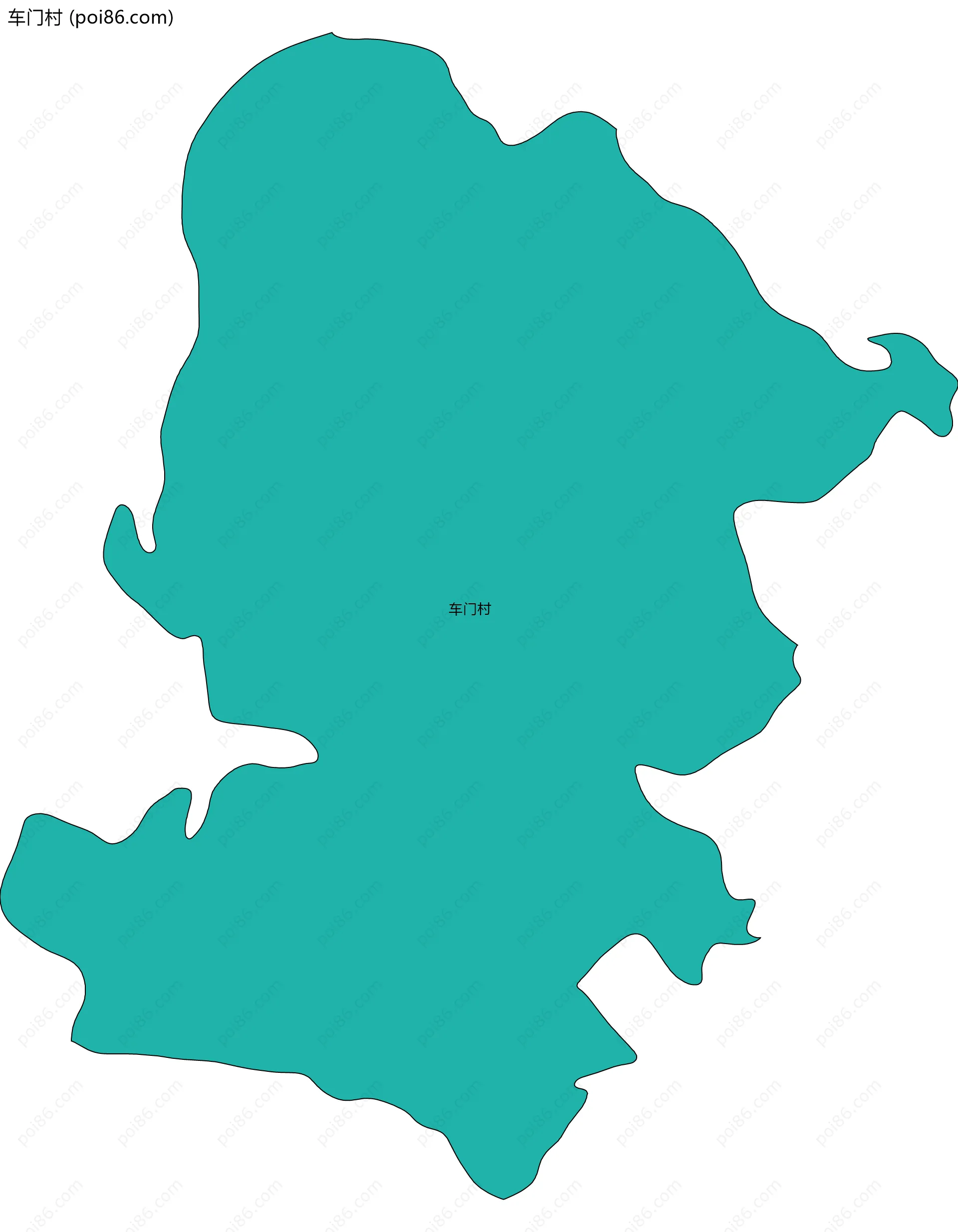 车门村边界地图