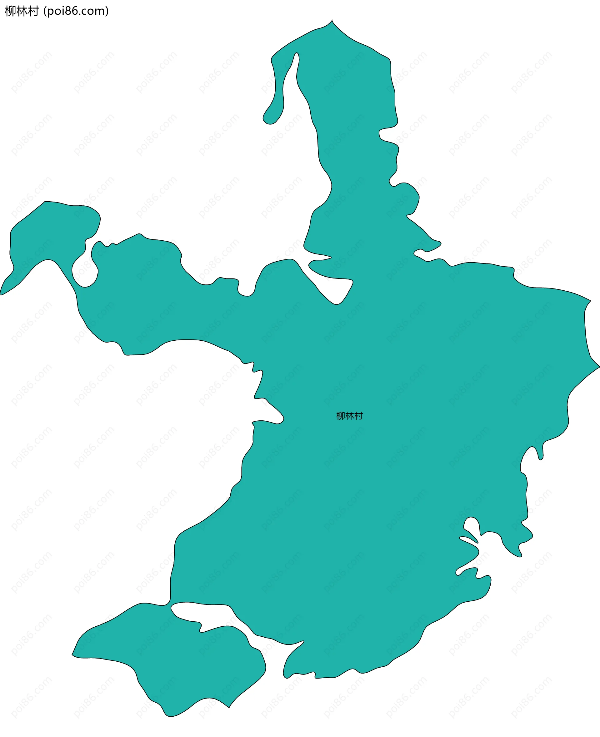 柳林村边界地图