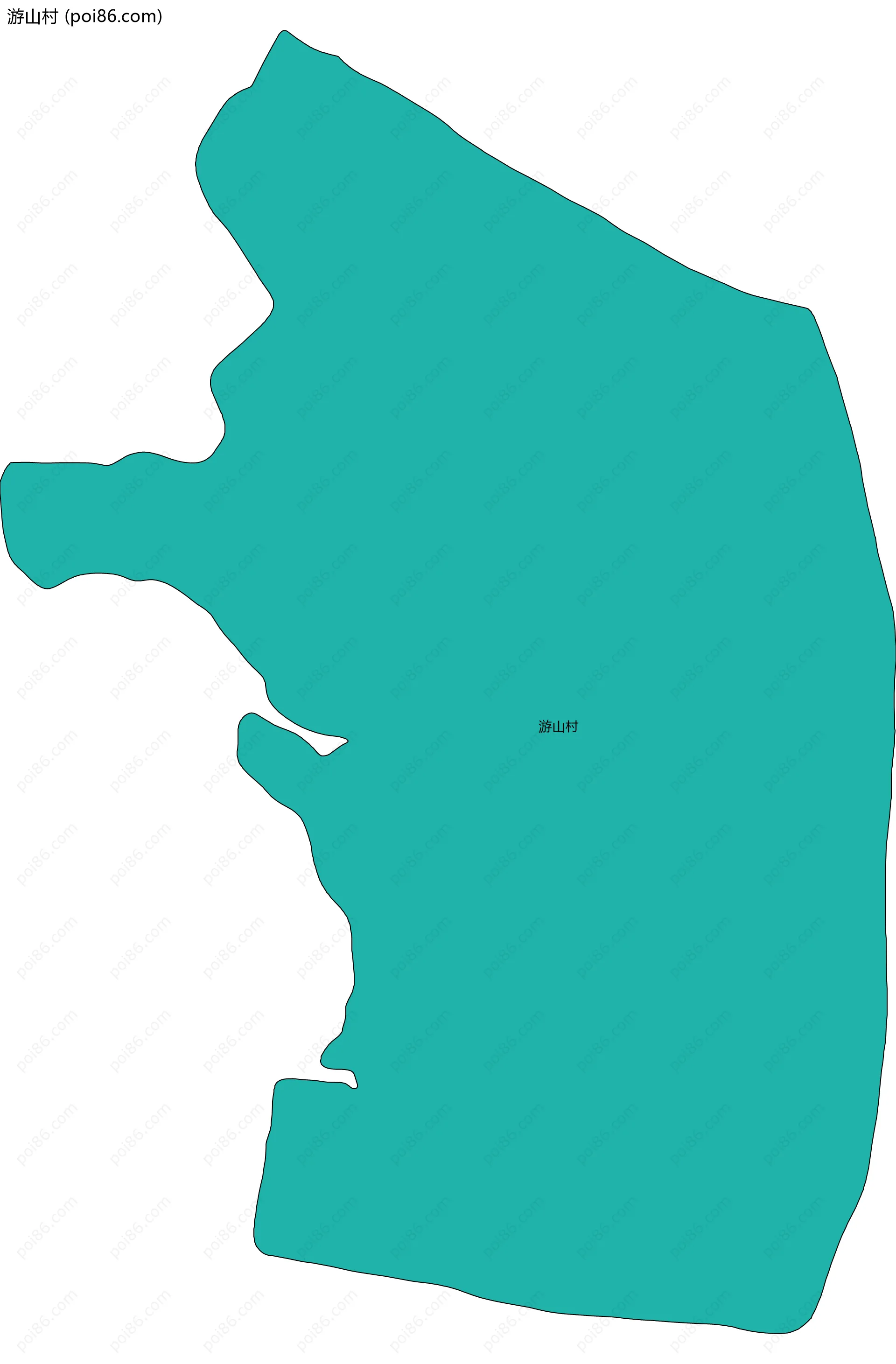 游山村边界地图