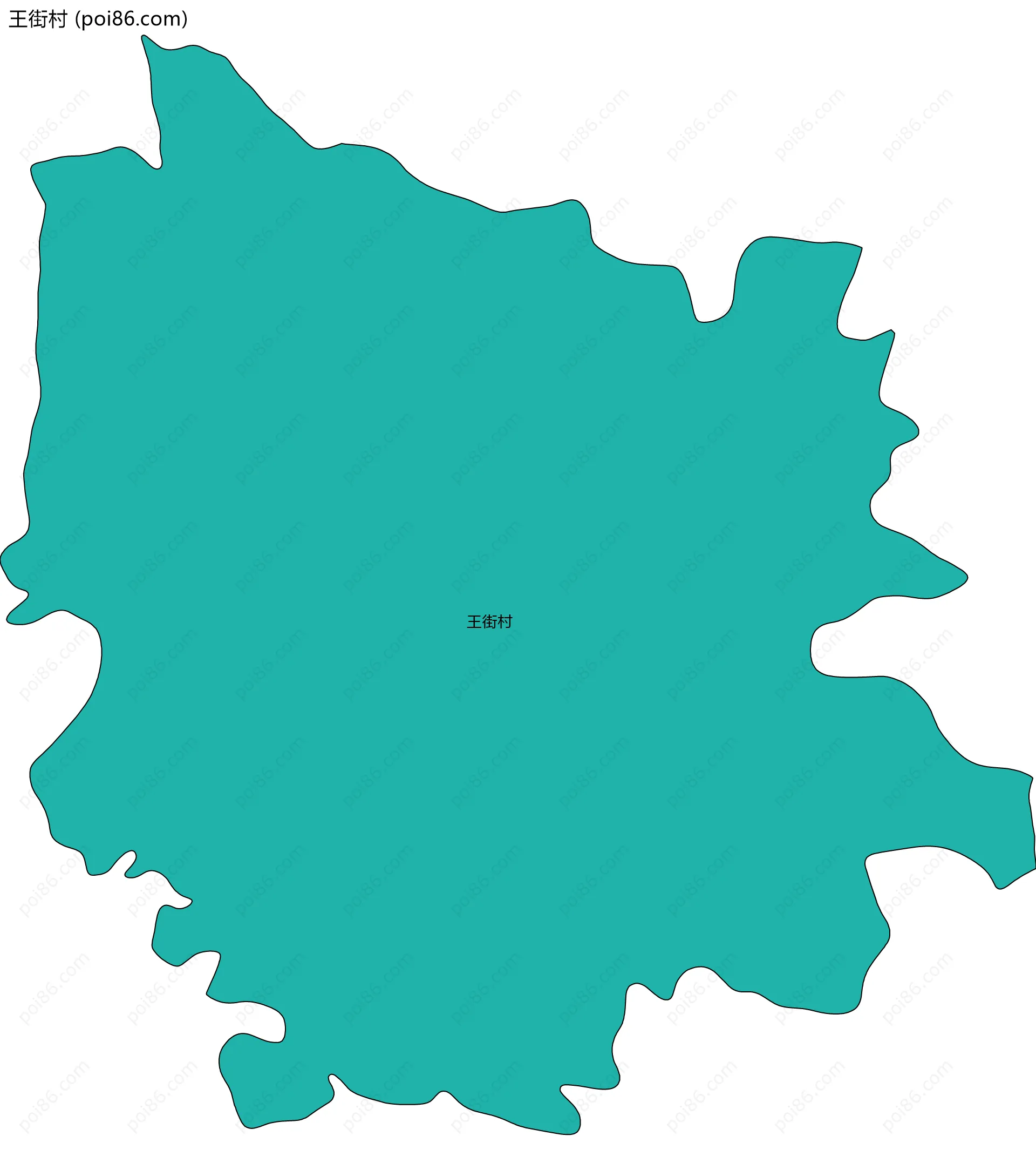 王街村边界地图