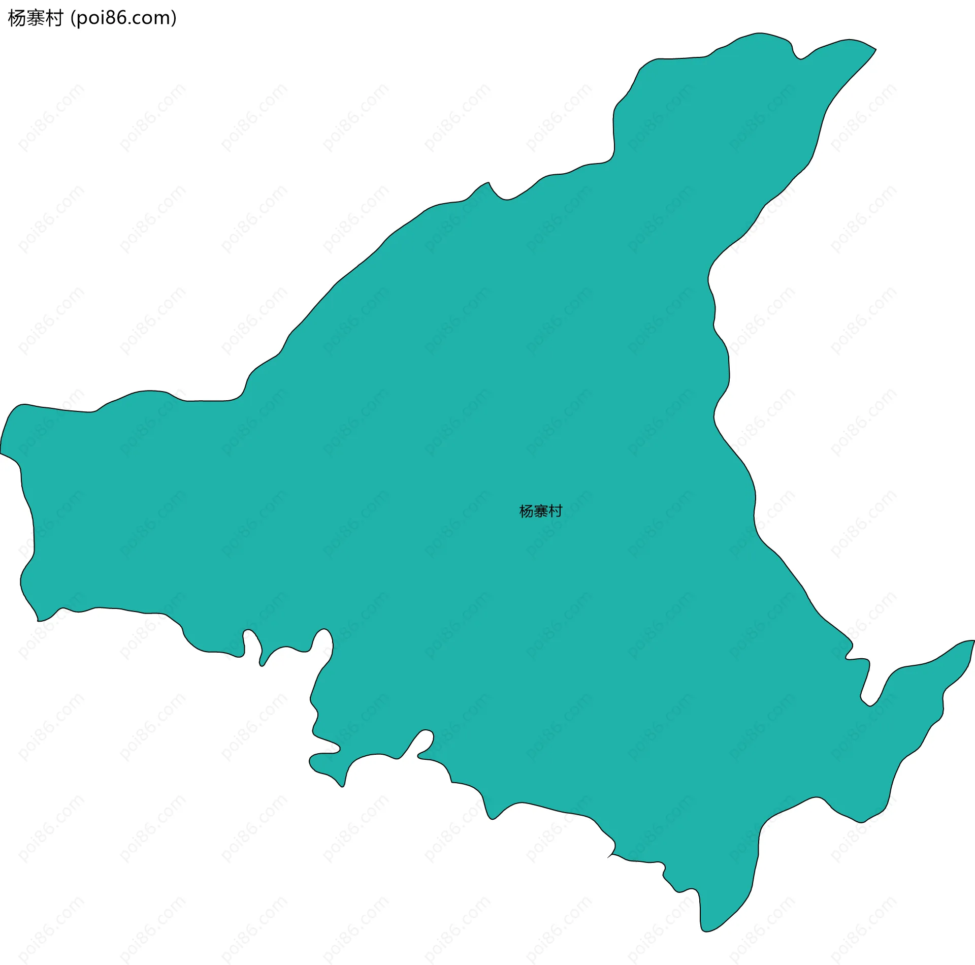 杨寨村边界地图