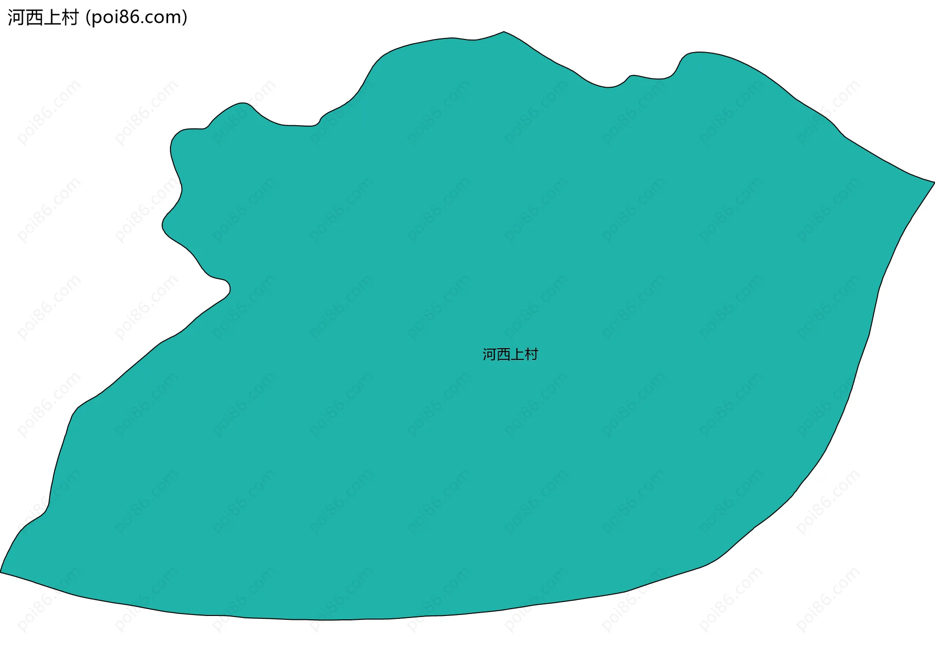 河西上村边界地图