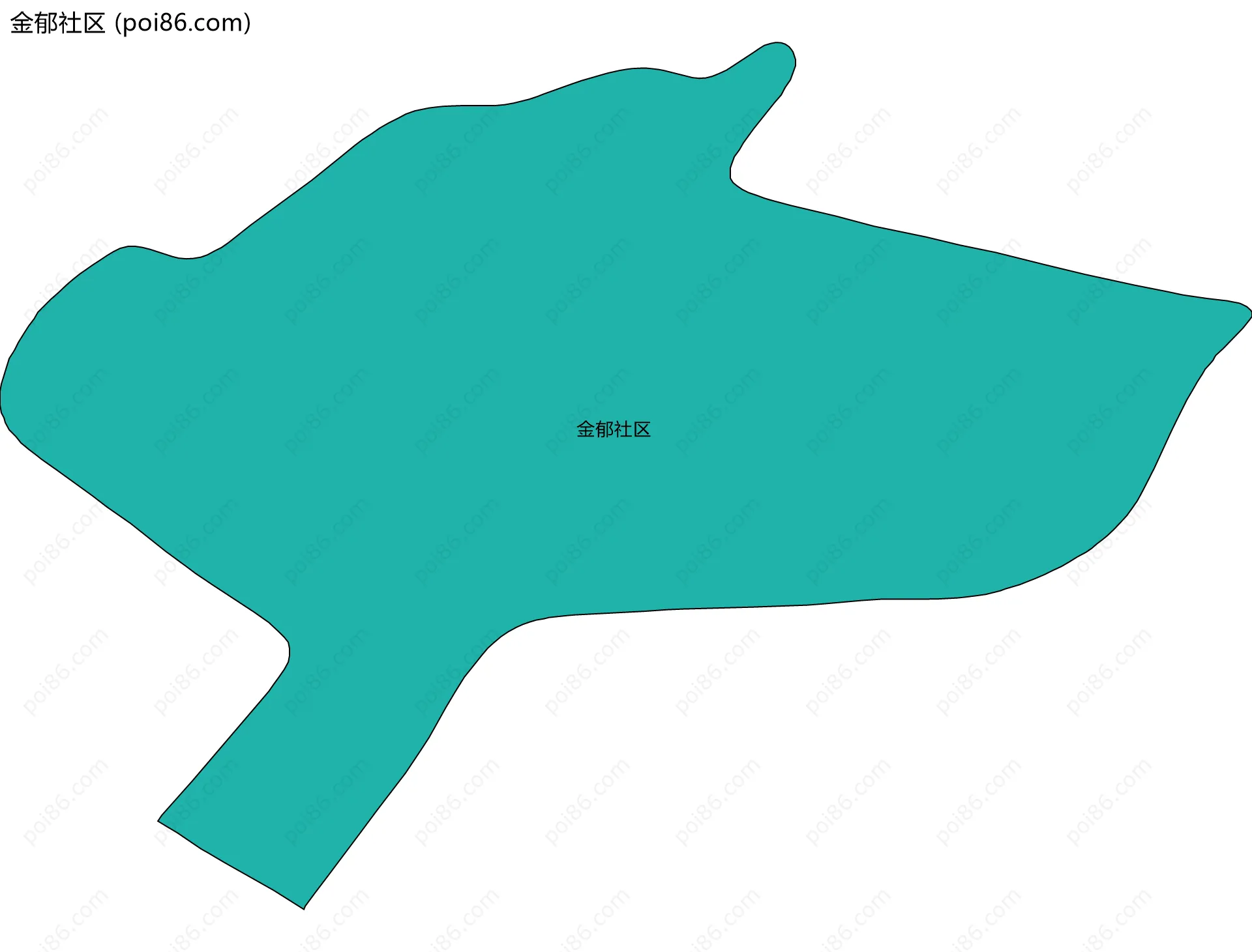 金郁社区边界地图