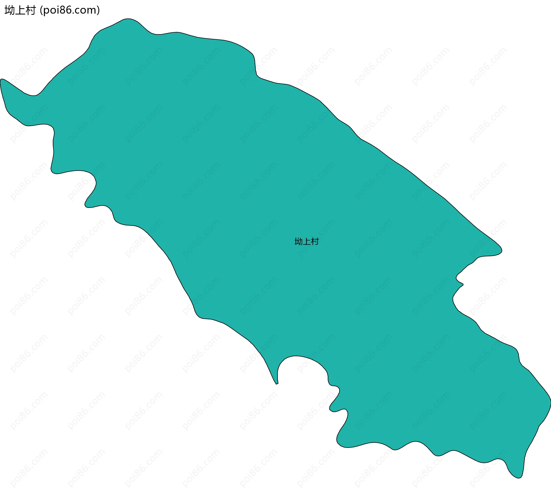 坳上村边界地图