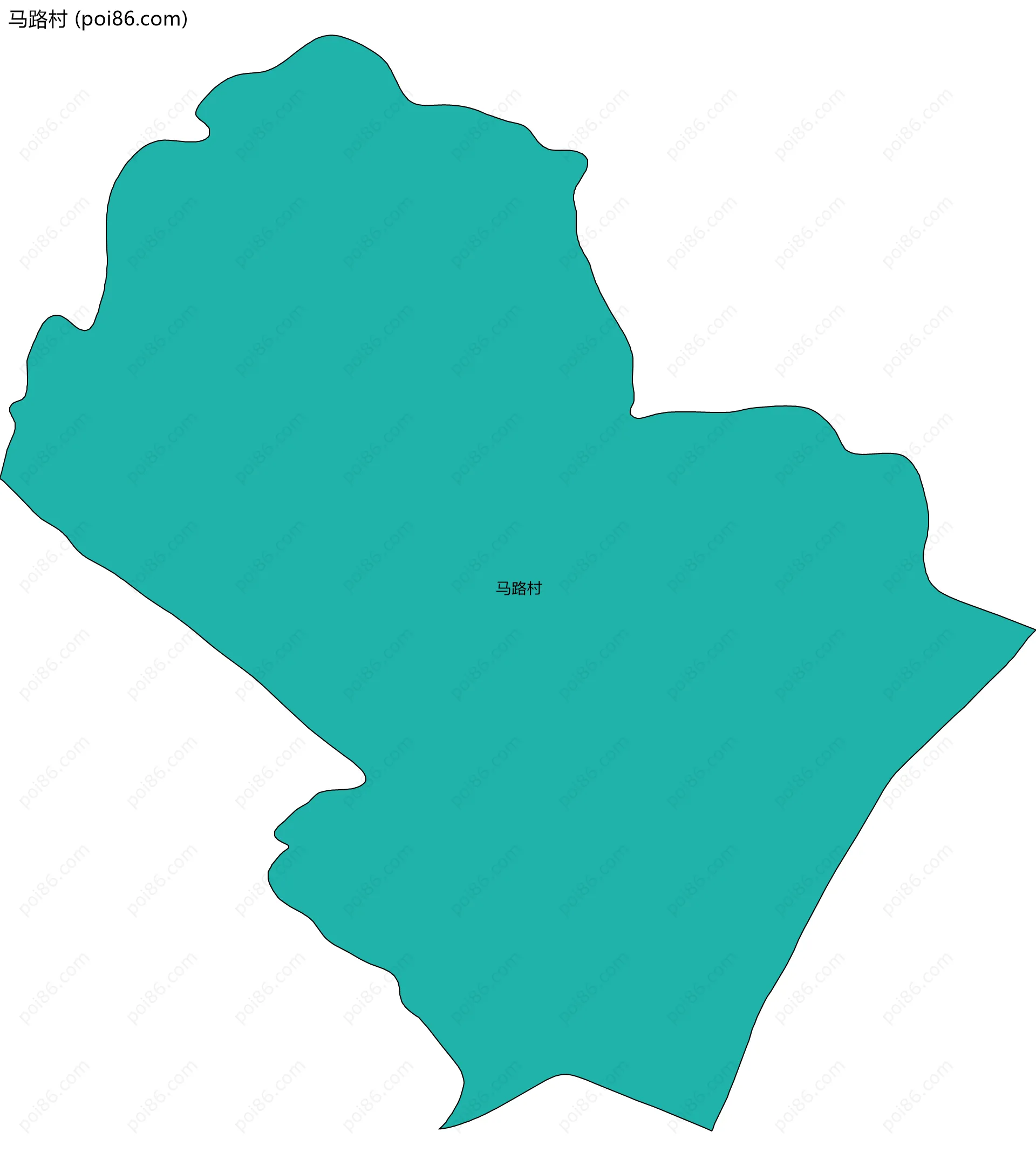 马路村边界地图