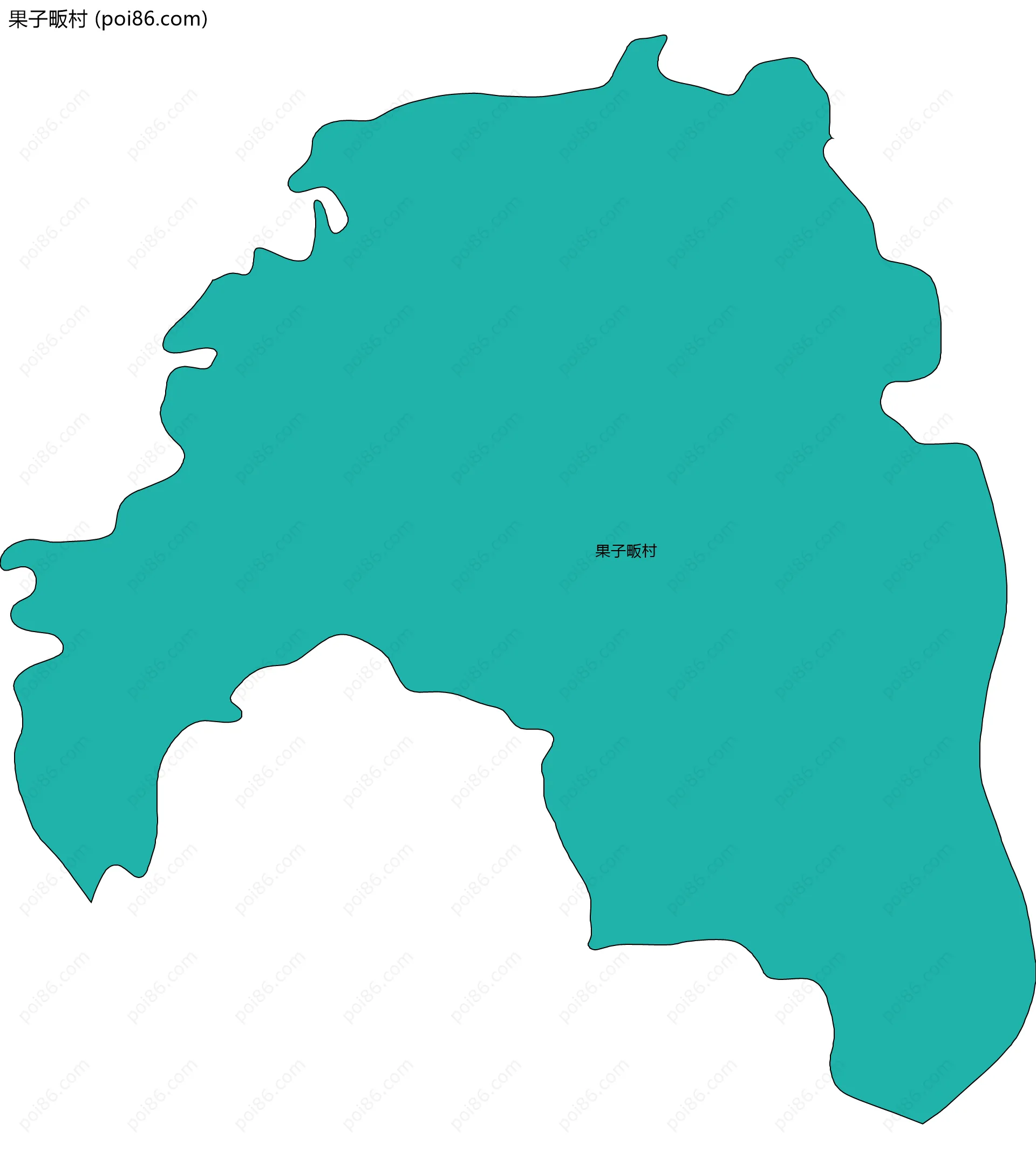 果子畈村边界地图