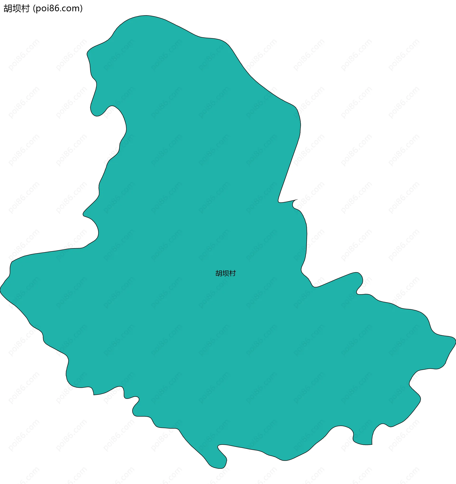 胡坝村边界地图