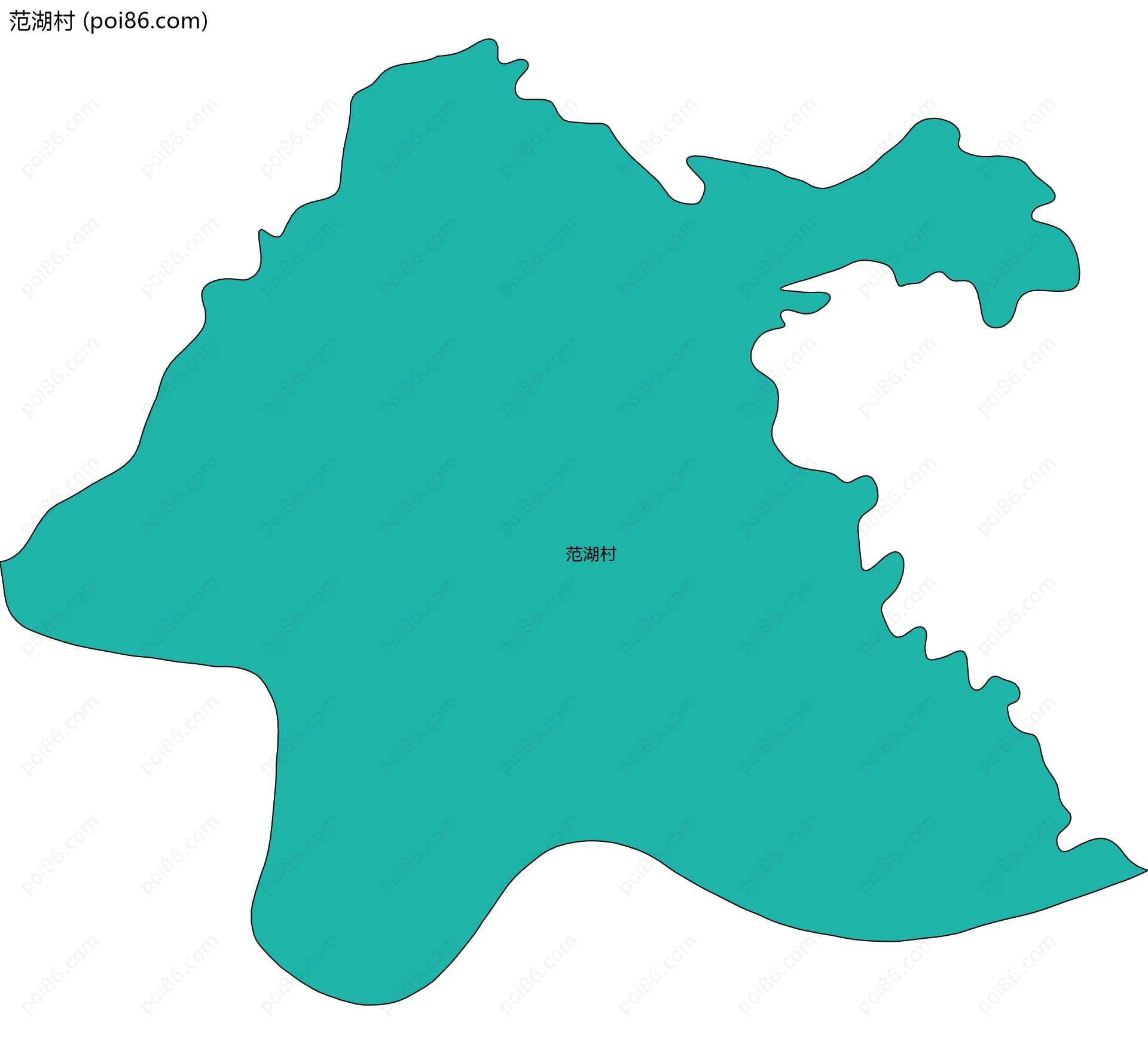 范湖村边界地图