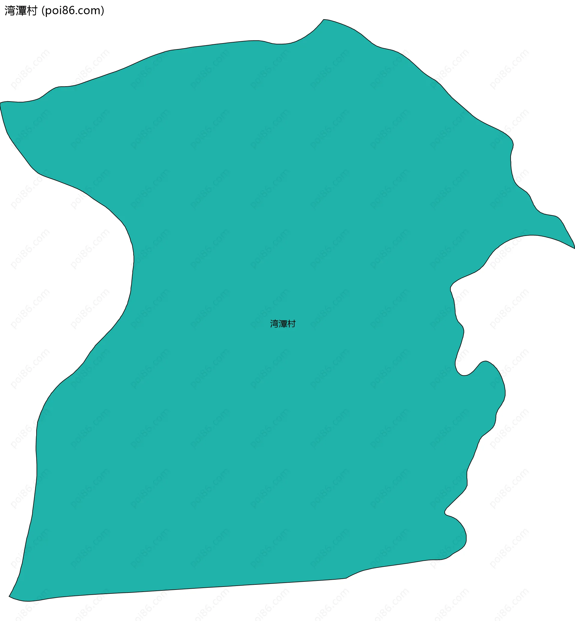 湾潭村边界地图