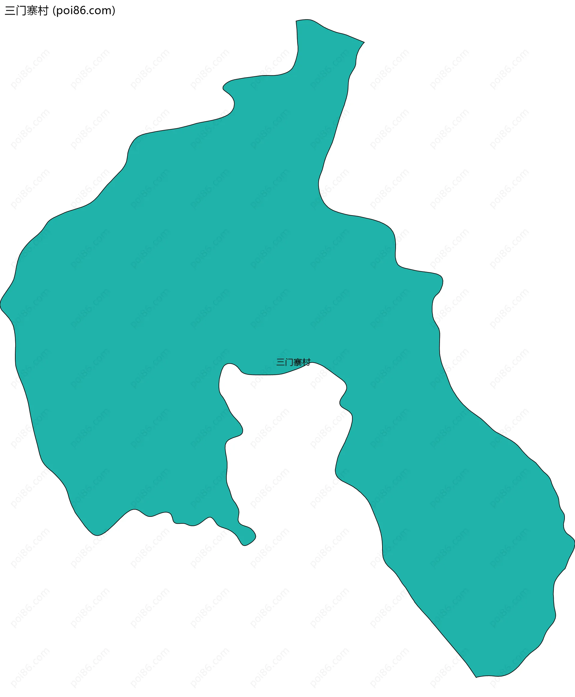 三门寨村边界地图