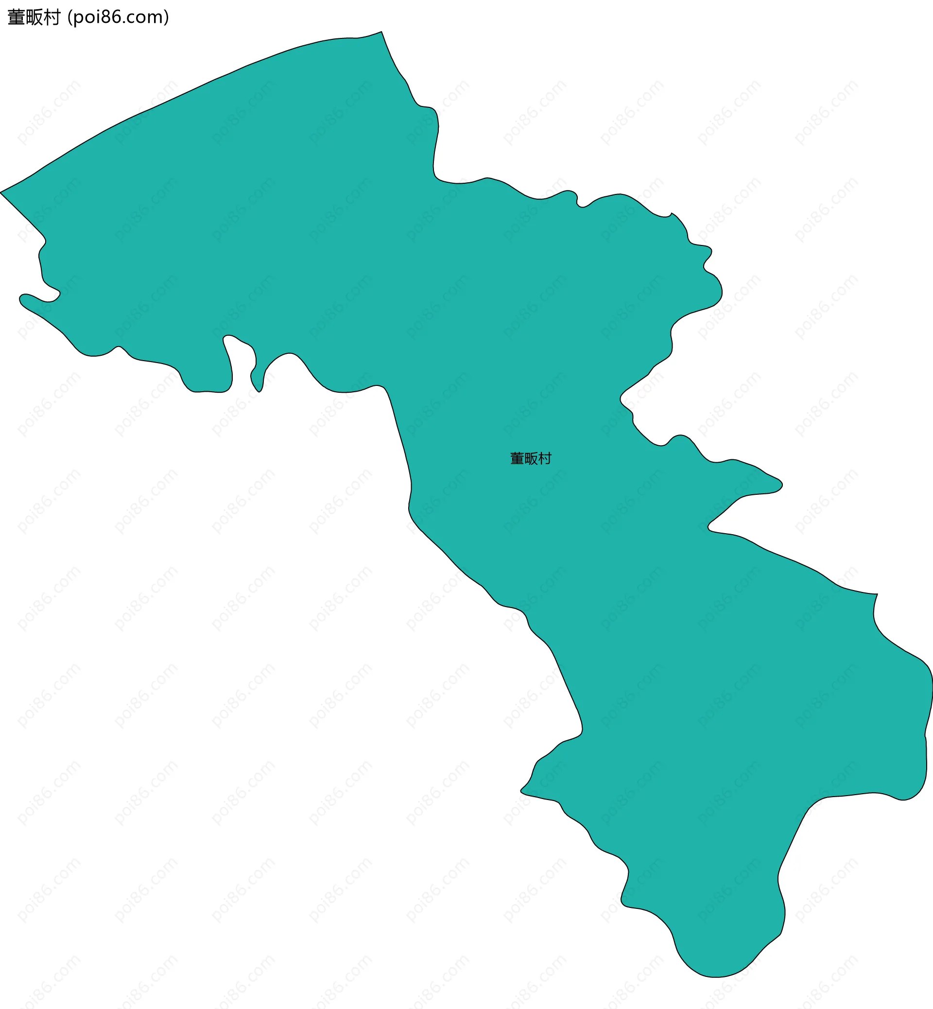 董畈村边界地图