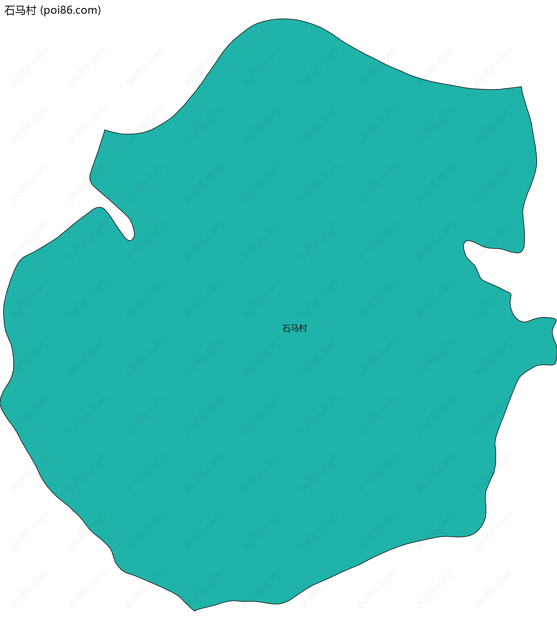 石马村边界地图