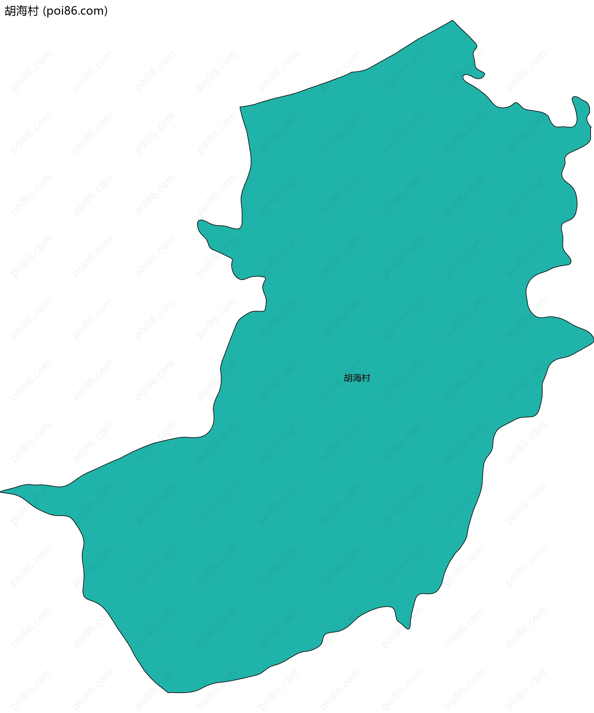 胡海村边界地图