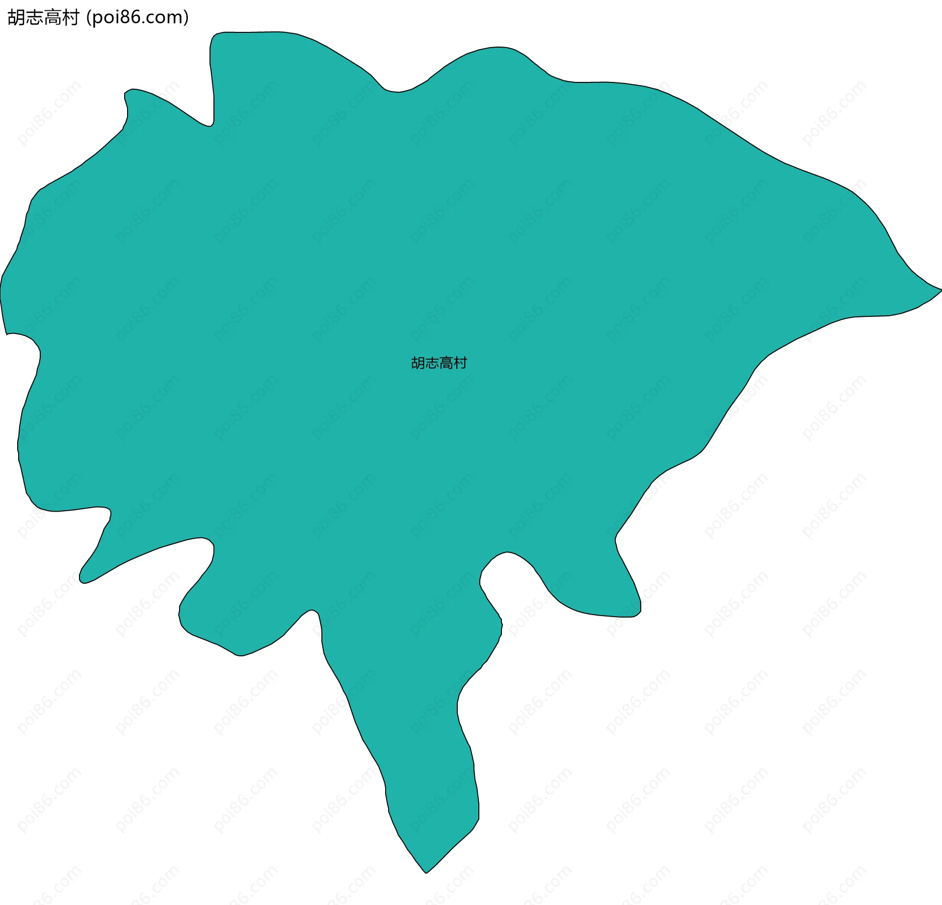 胡志高村边界地图