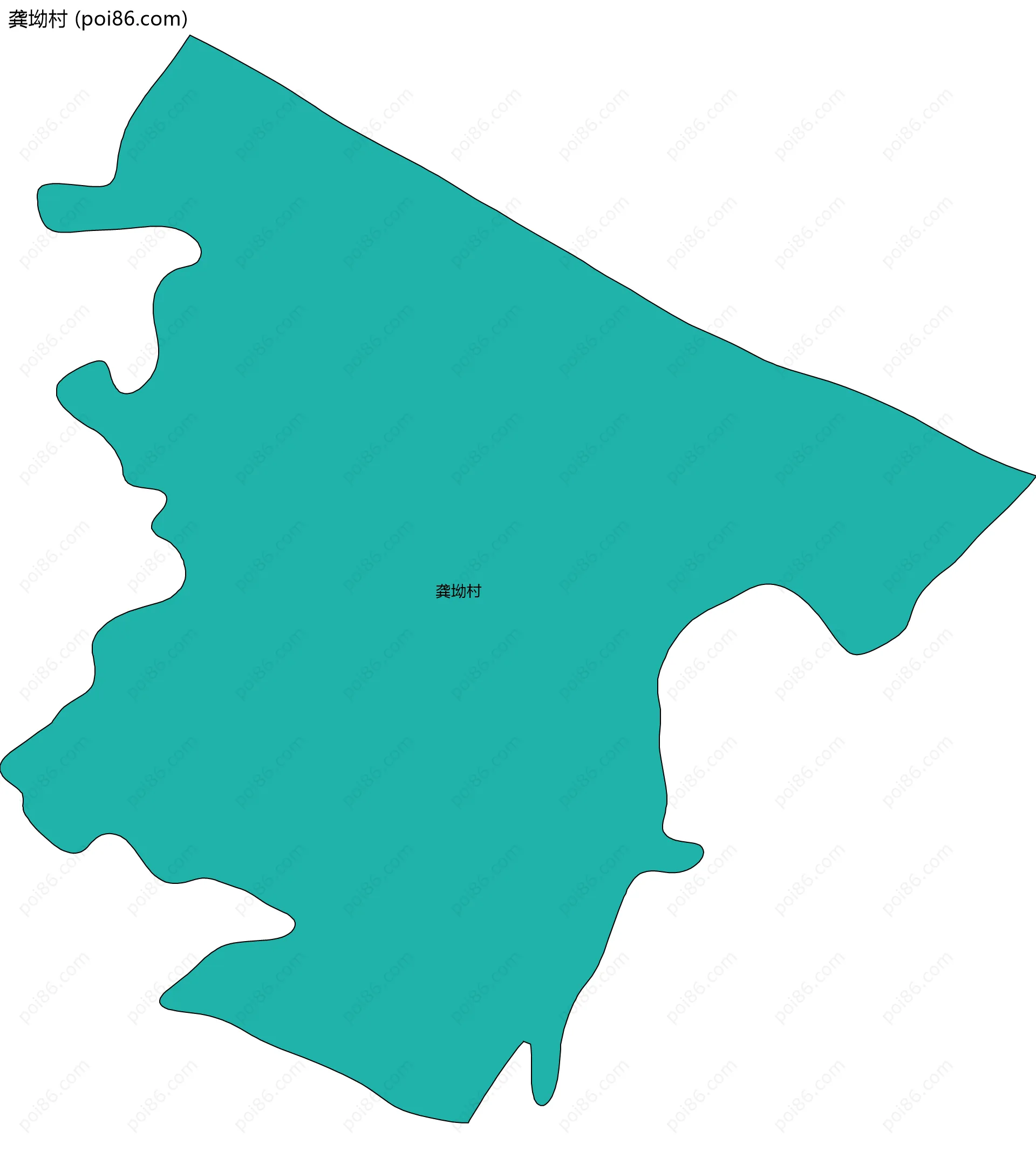 龚坳村边界地图