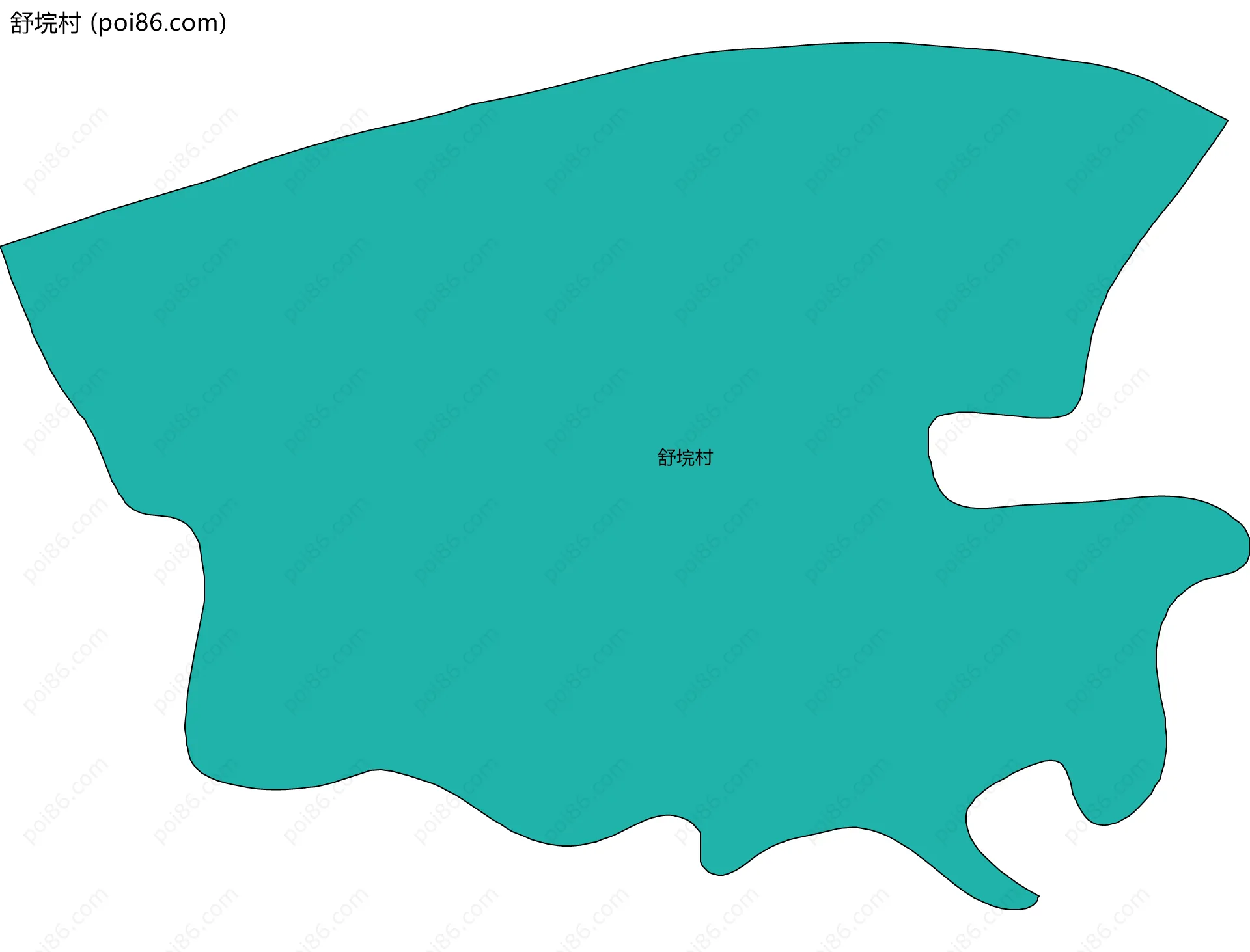舒垸村边界地图