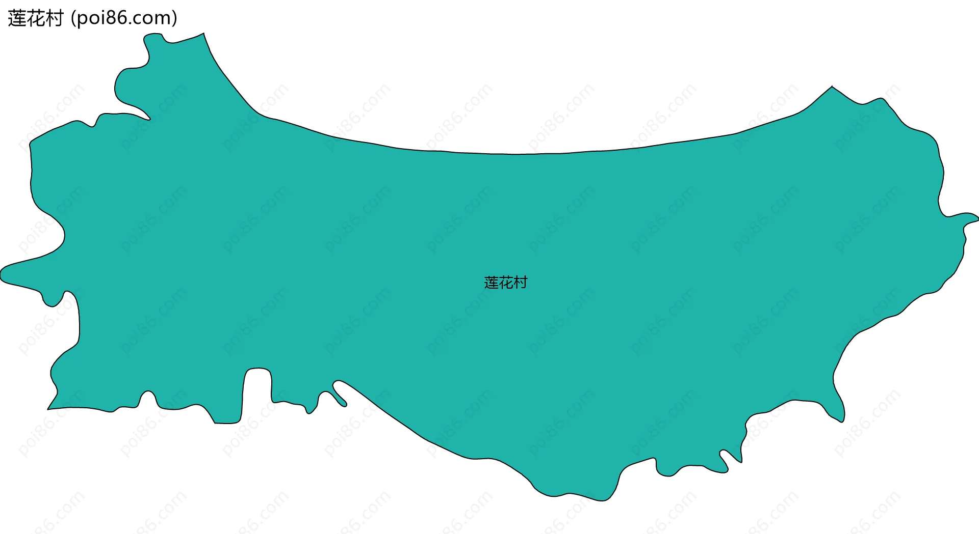 莲花村边界地图