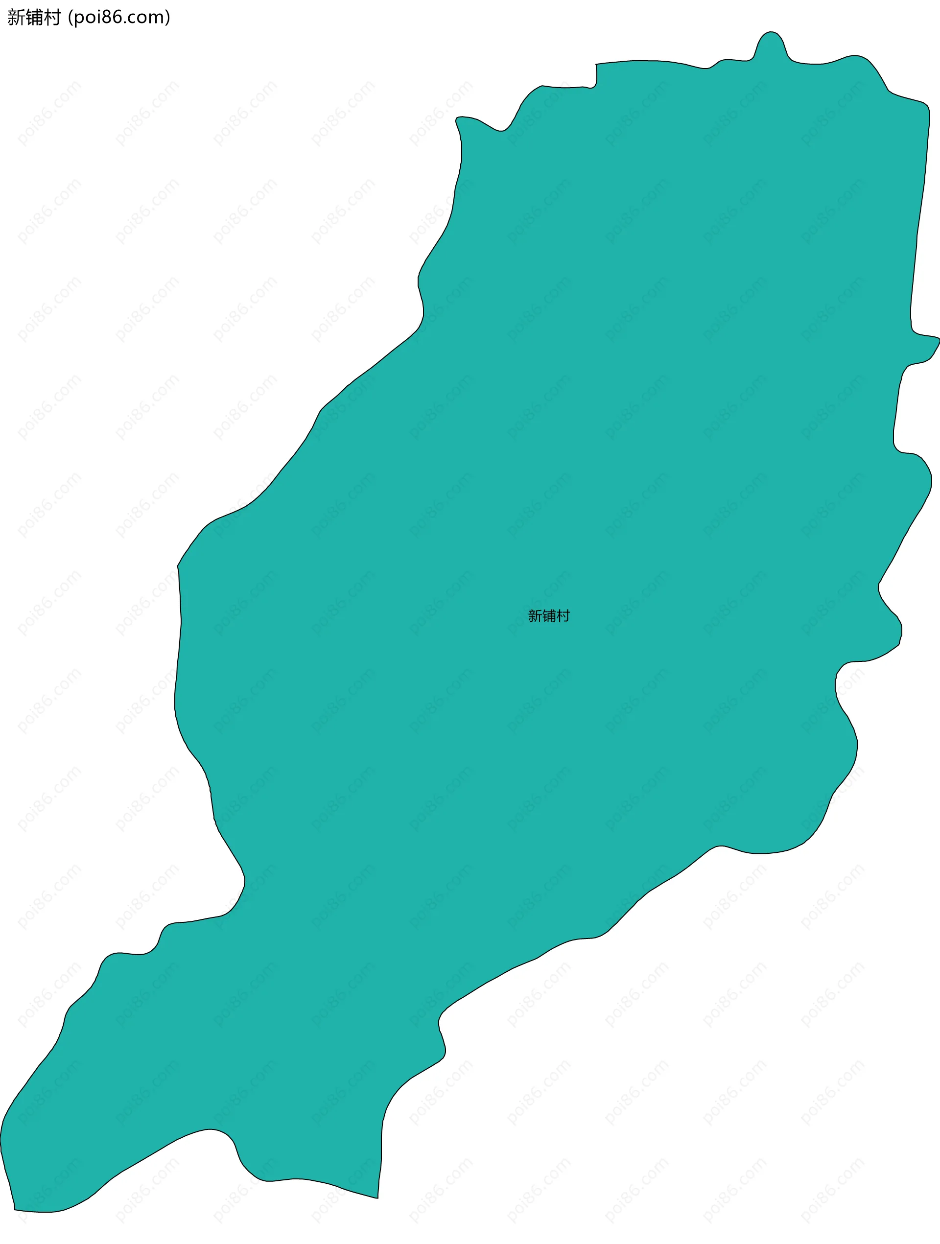 新铺村边界地图