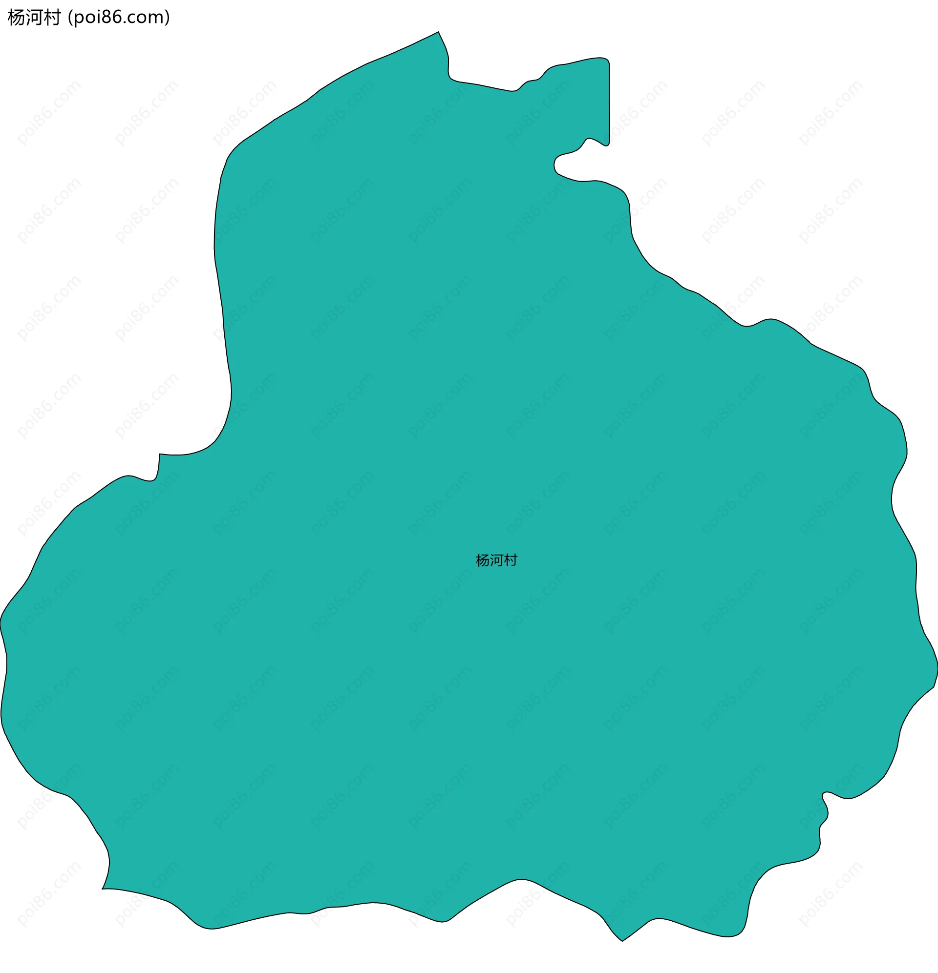 杨河村边界地图