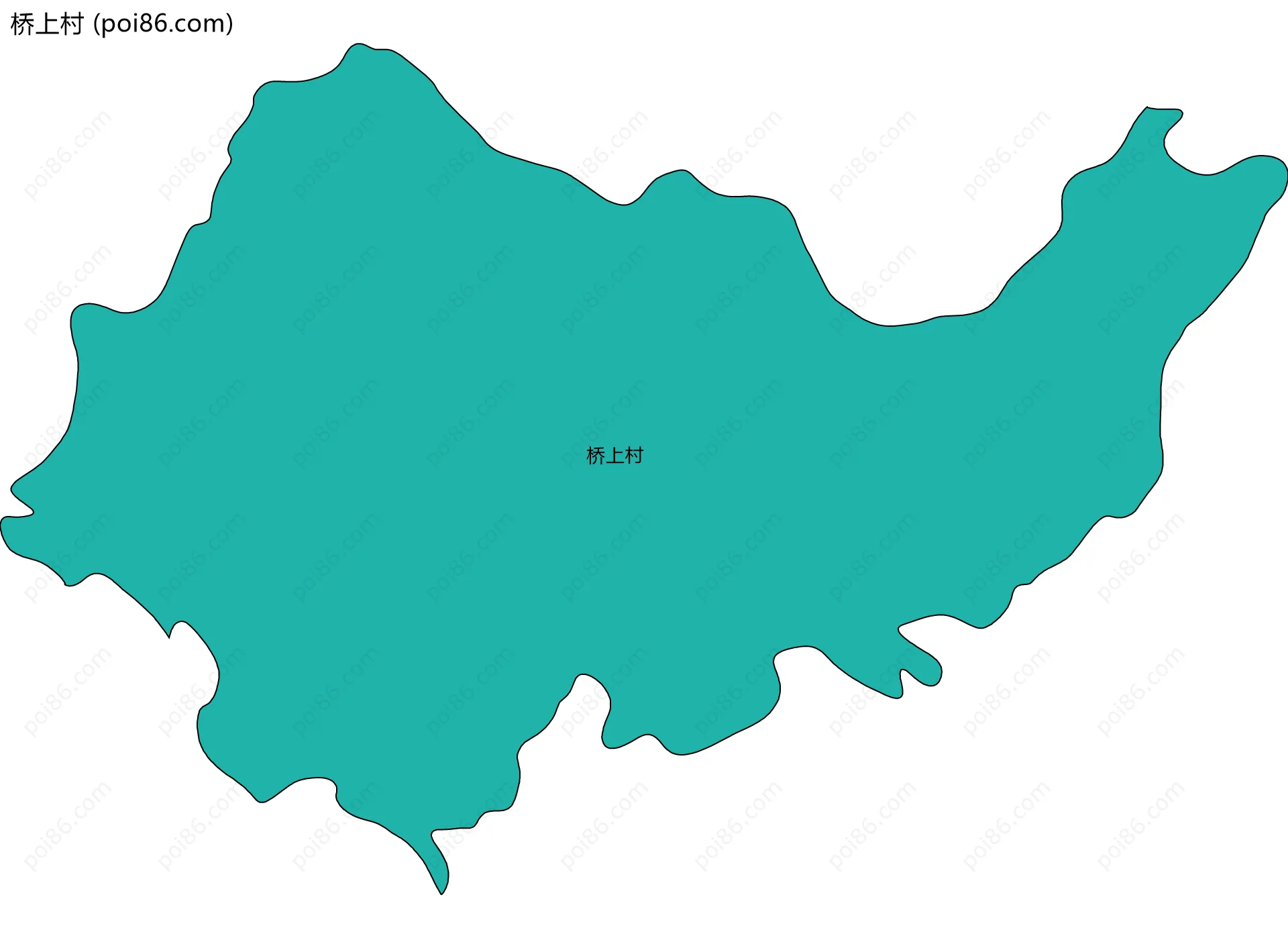桥上村边界地图