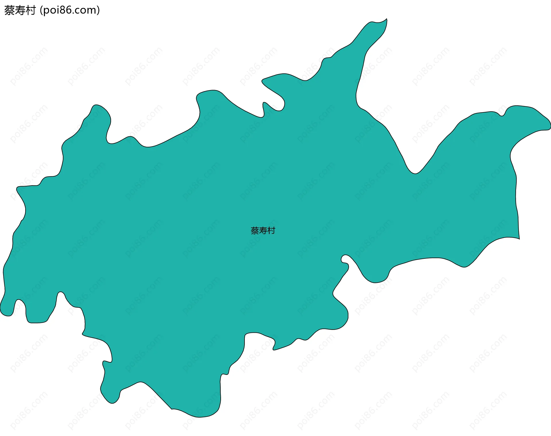 蔡寿村边界地图