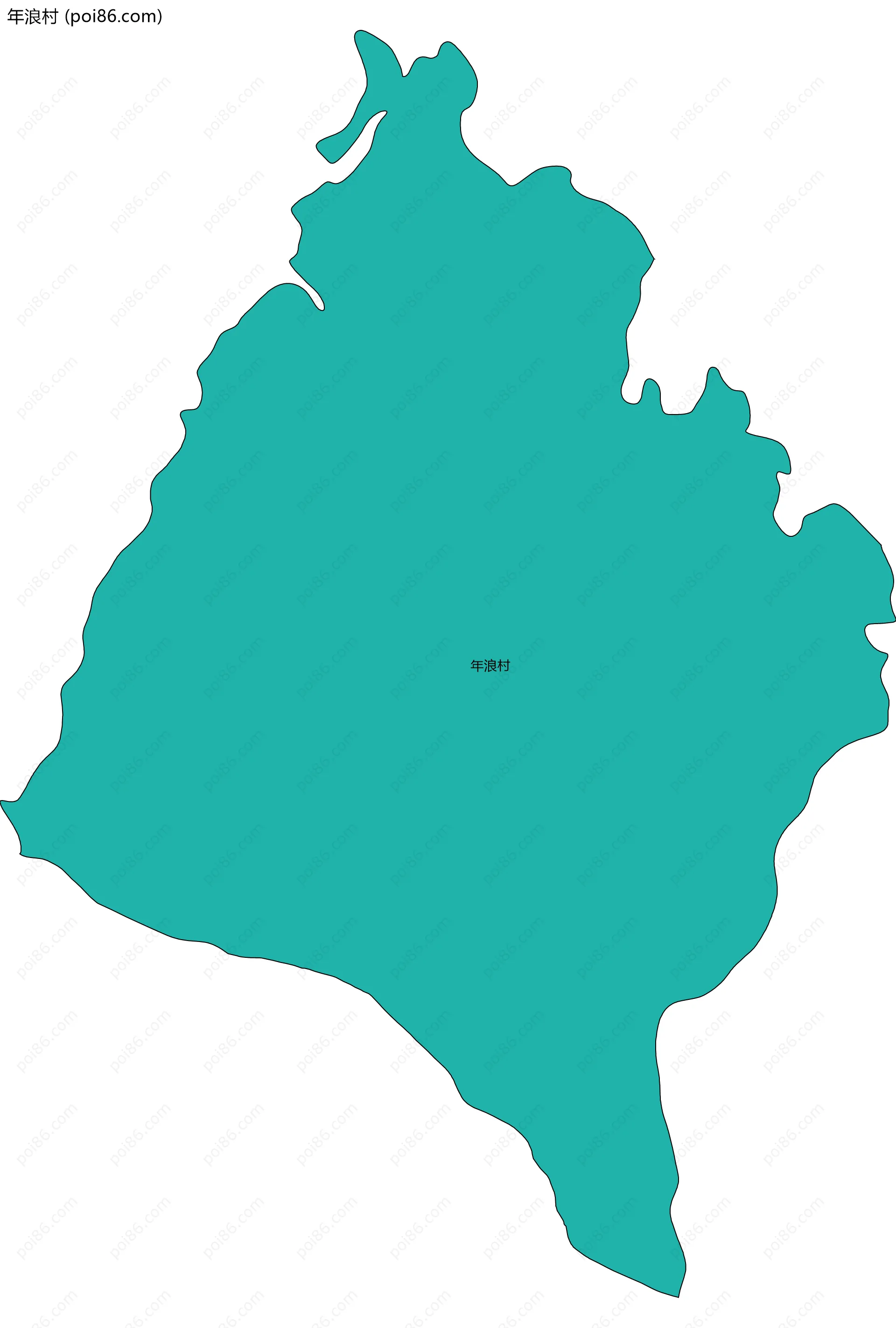 年浪村边界地图