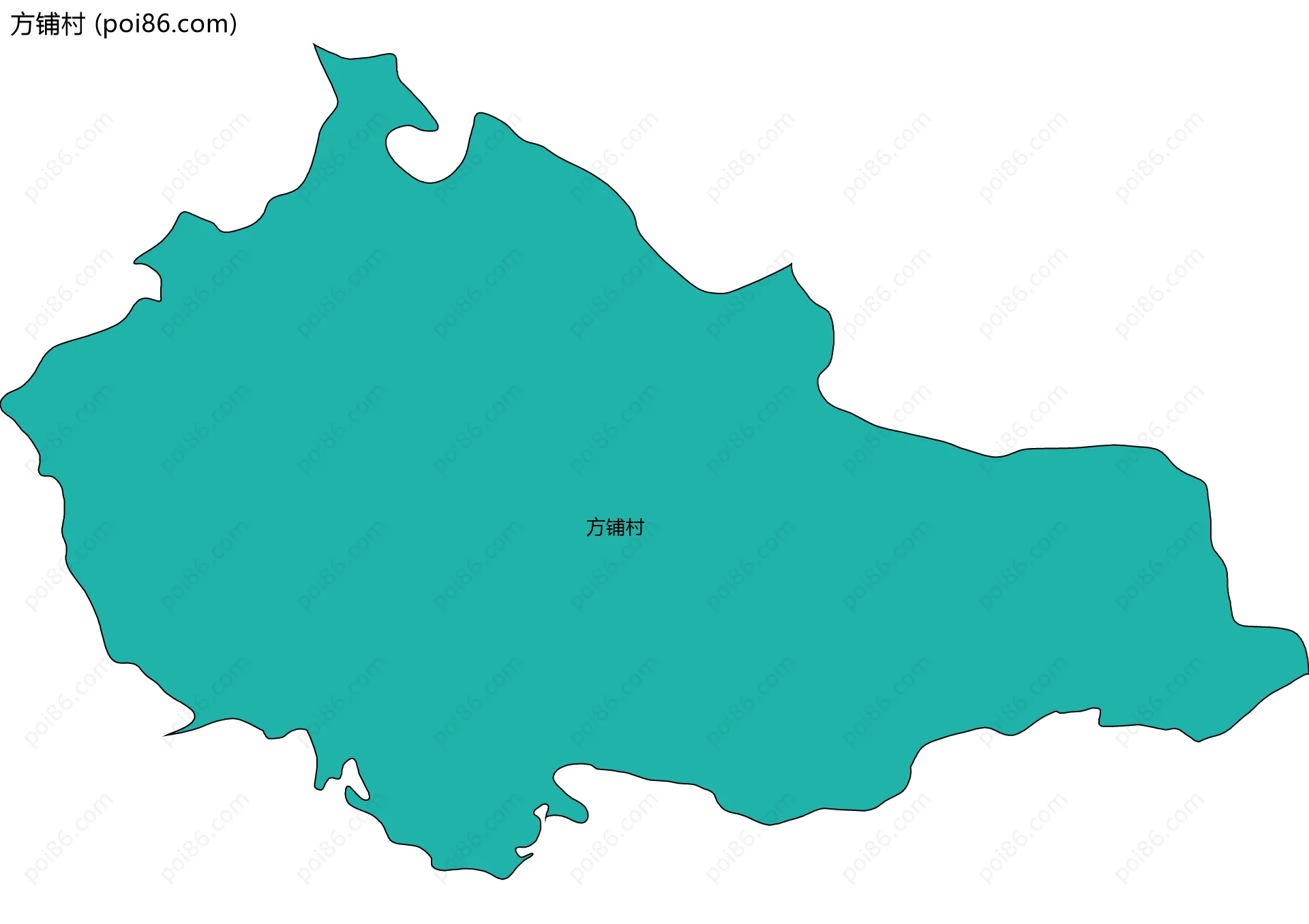 方铺村边界地图