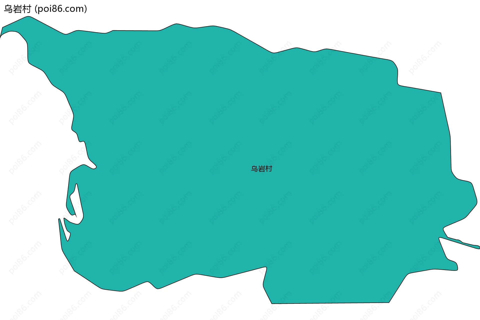 乌岩村边界地图