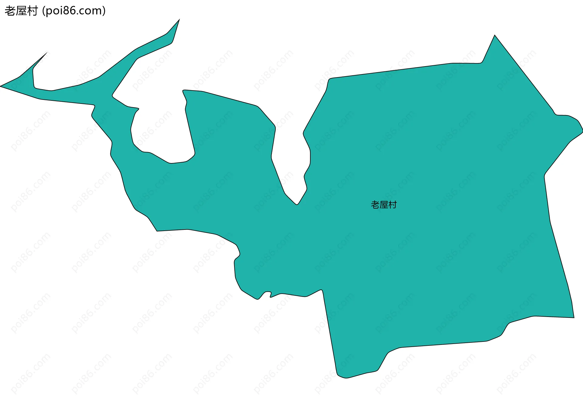 老屋村边界地图