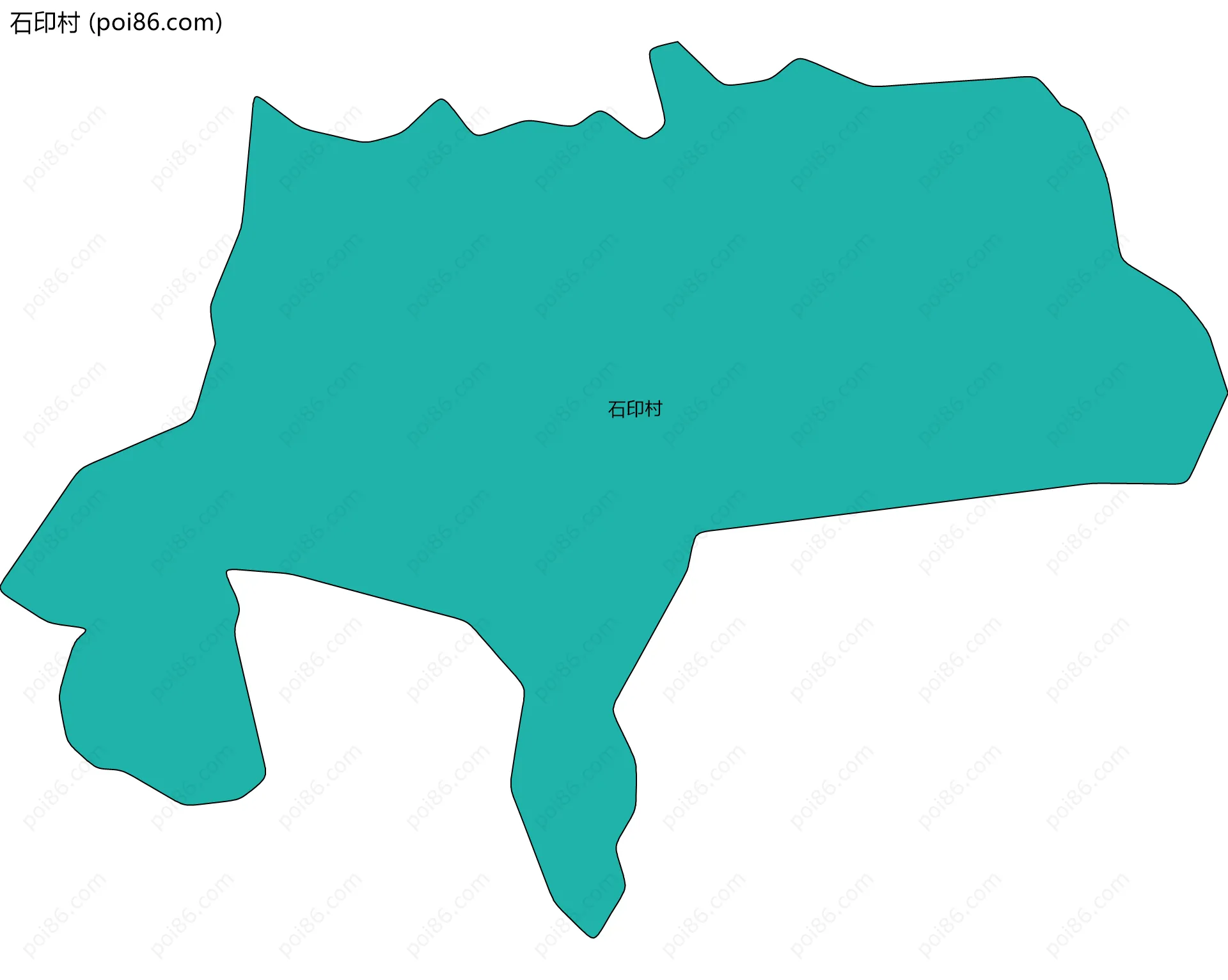 石印村边界地图