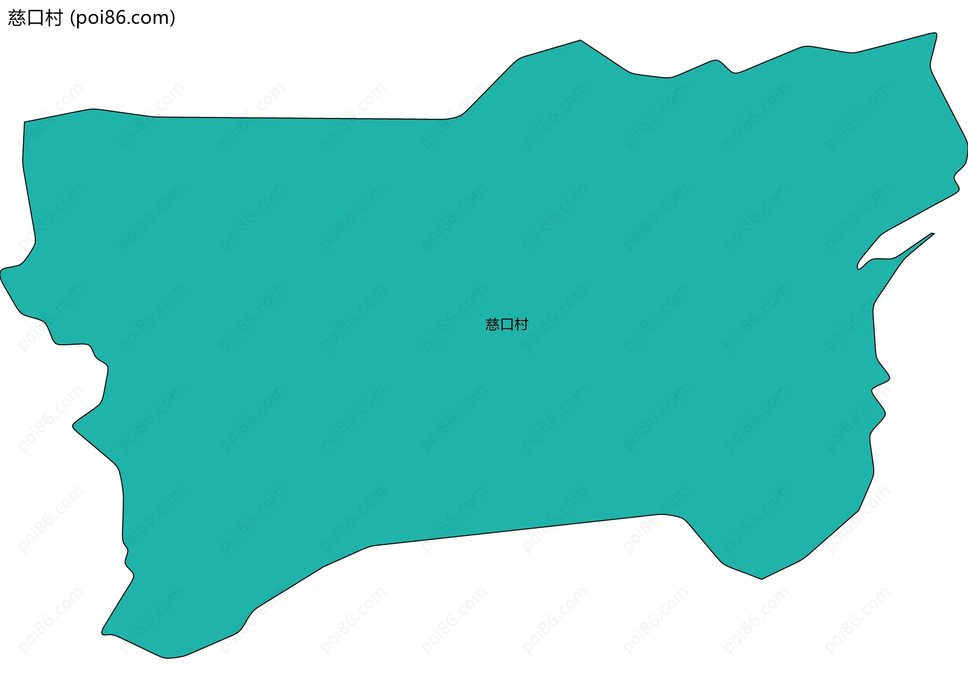 慈口村边界地图
