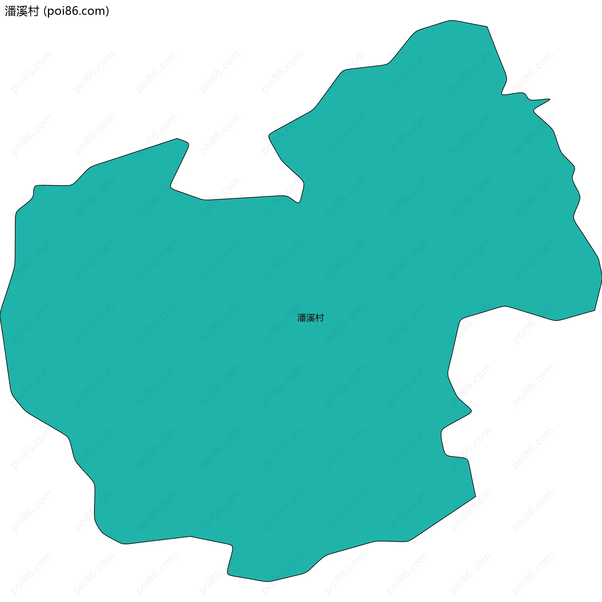 潘溪村边界地图