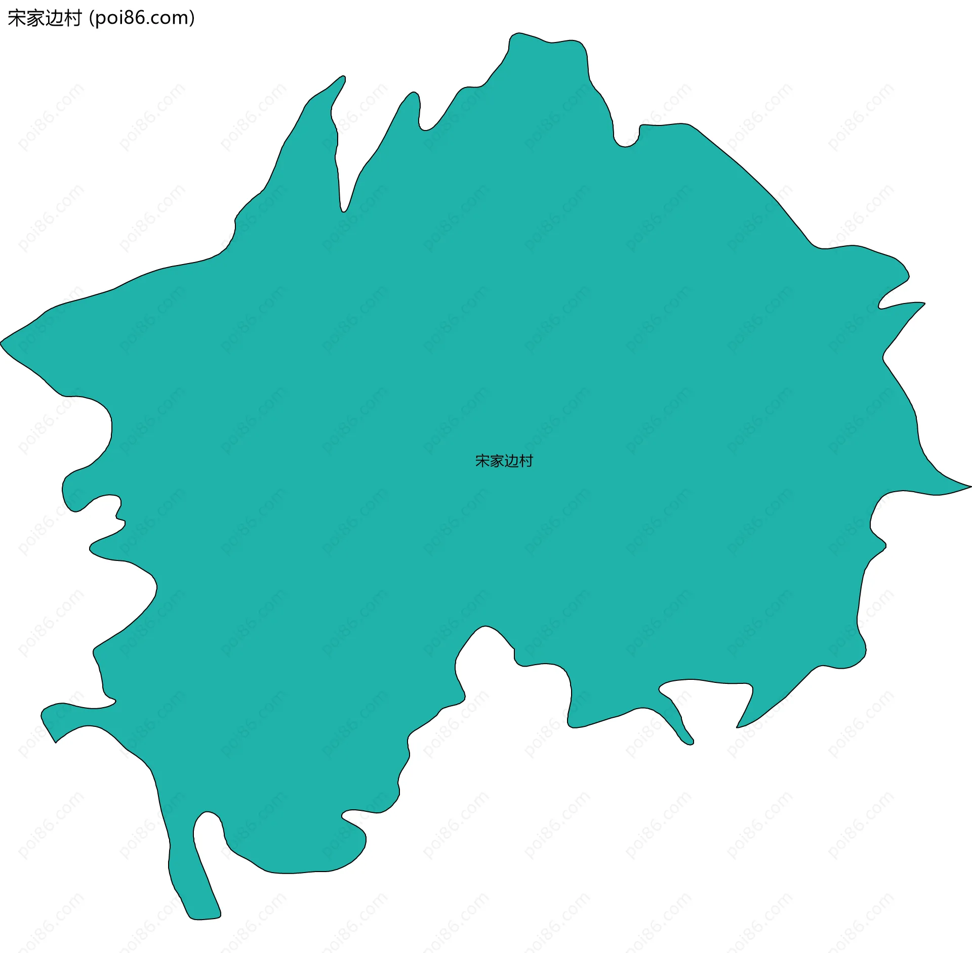 宋家边村边界地图