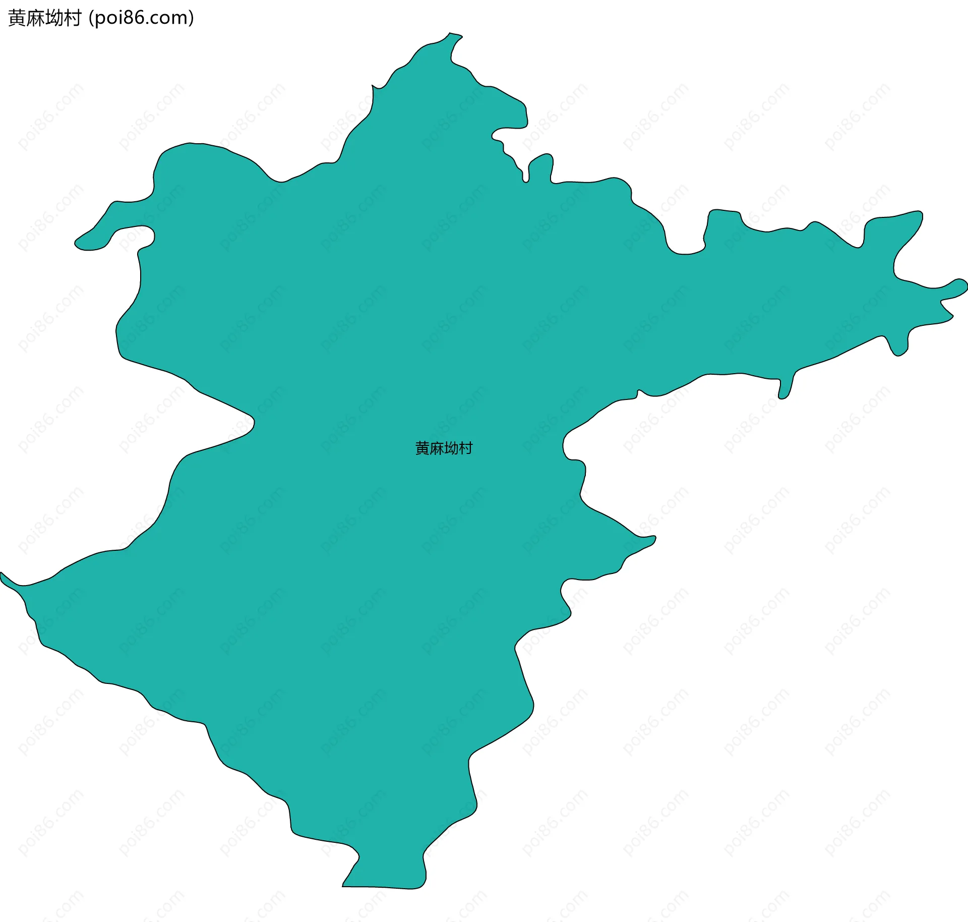 黄麻坳村边界地图