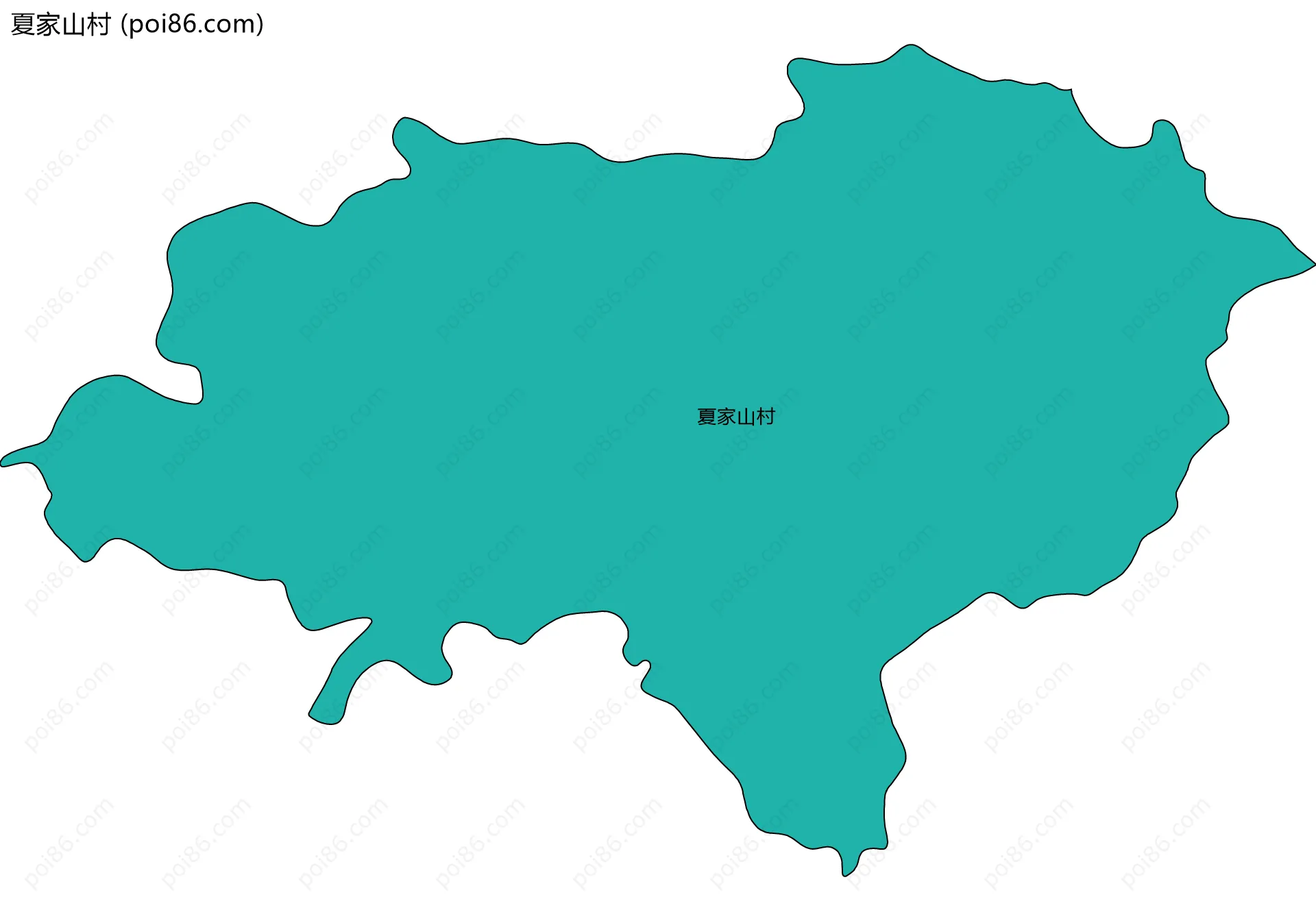 夏家山村边界地图