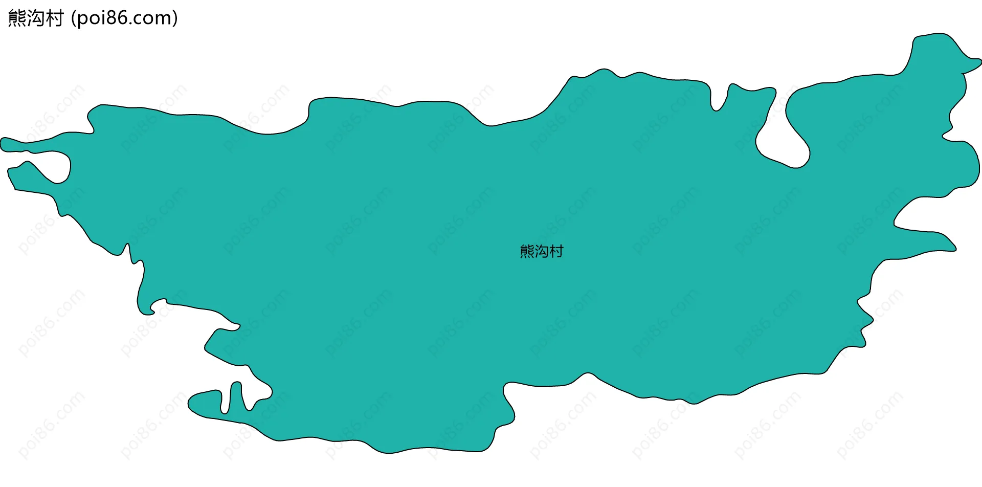 熊沟村边界地图