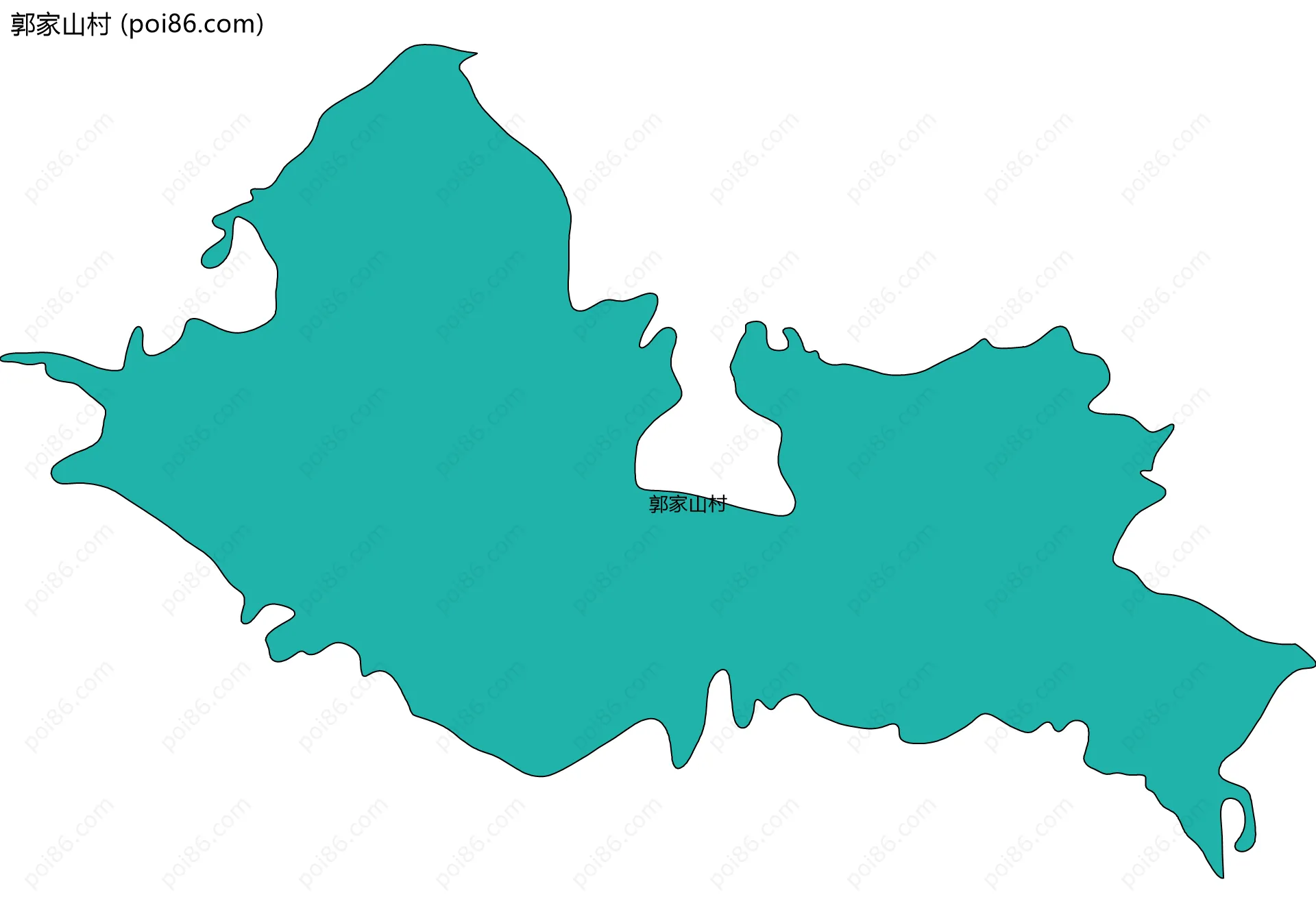 郭家山村边界地图