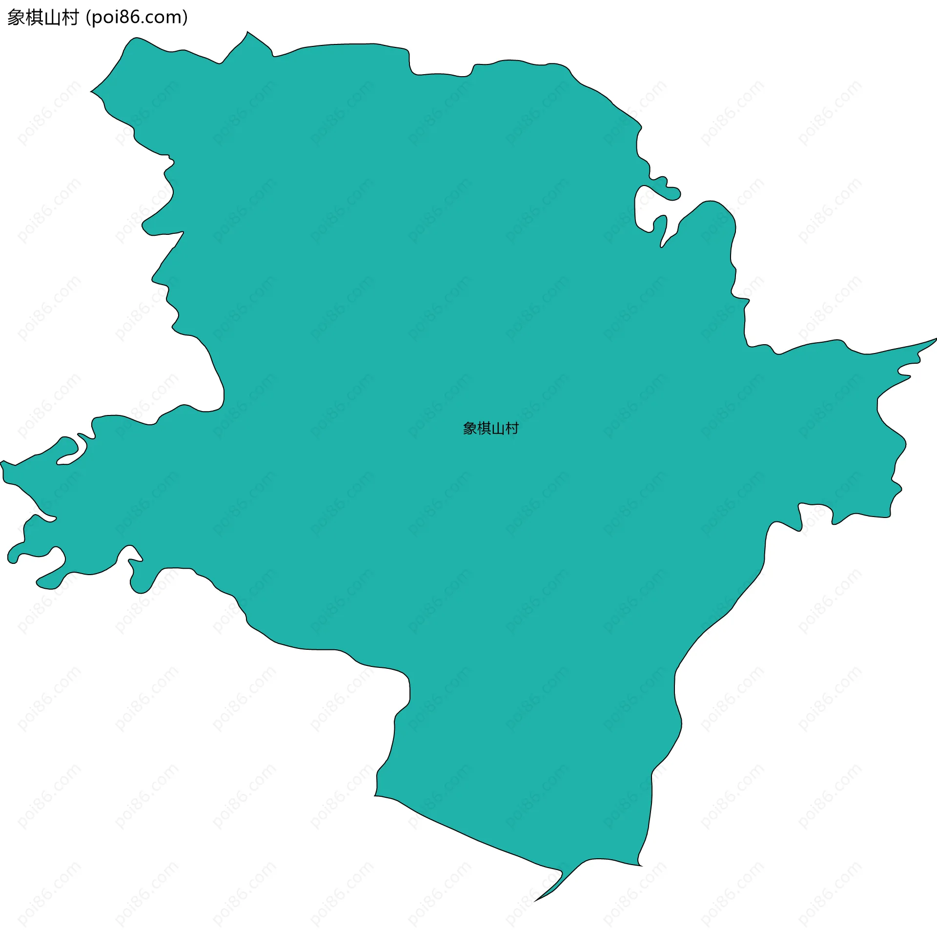 象棋山村边界地图