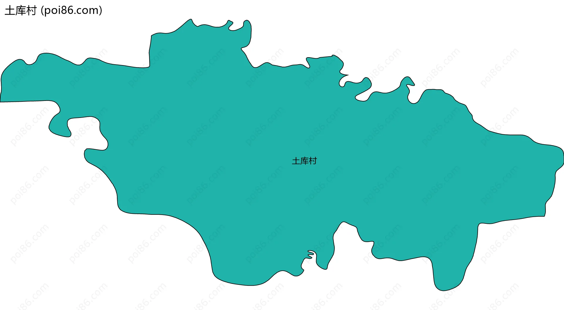 土库村边界地图