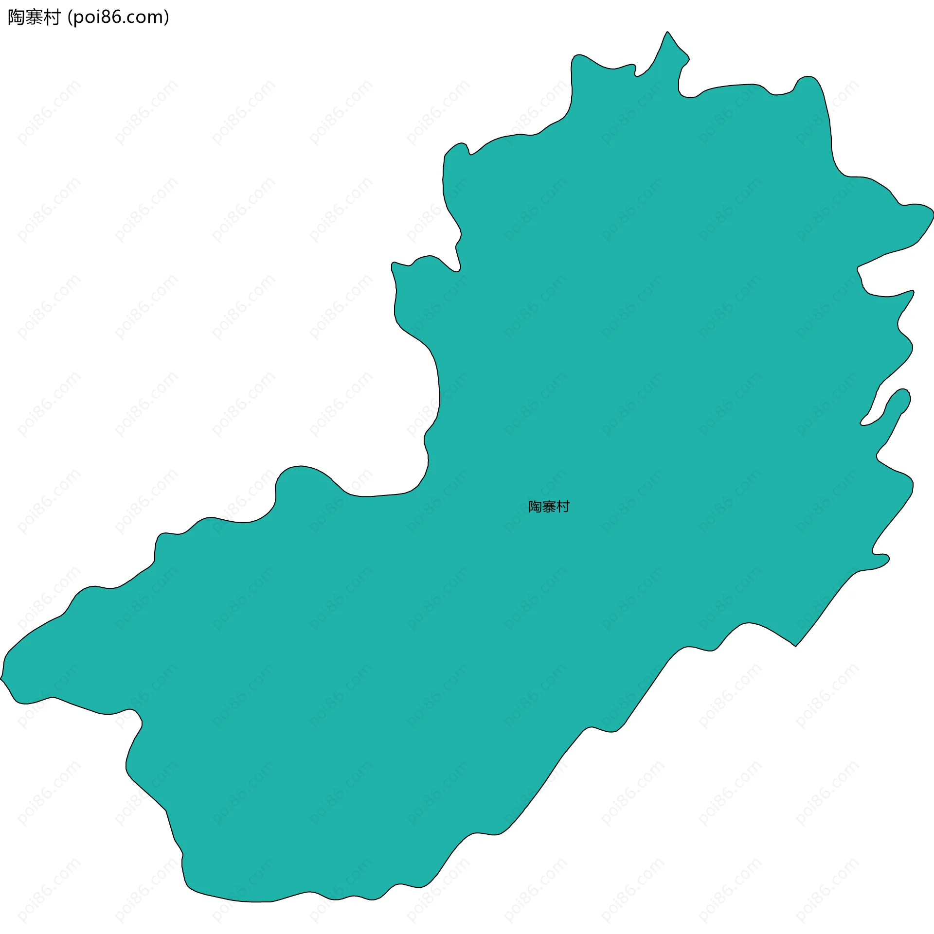 陶寨村边界地图