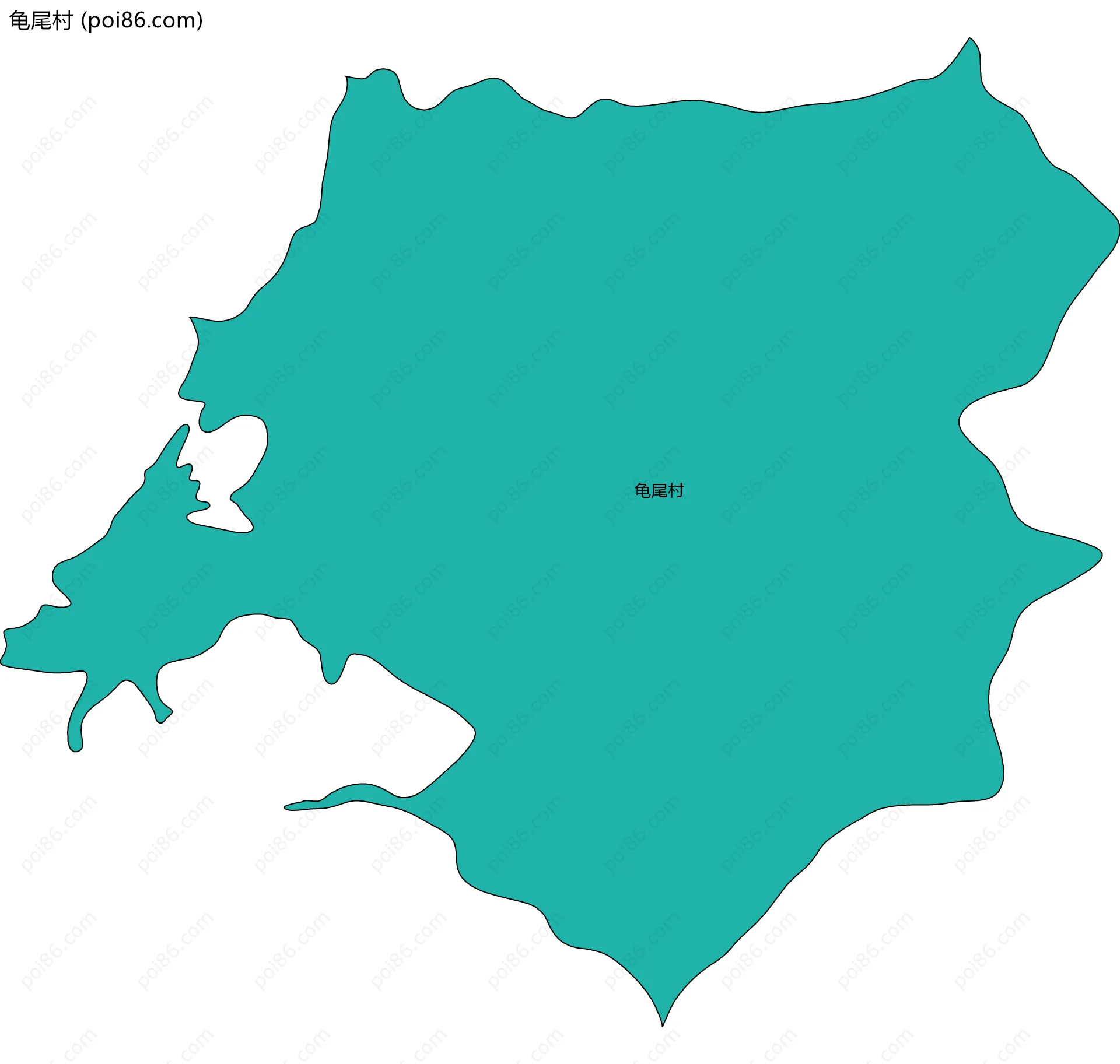 龟尾村边界地图